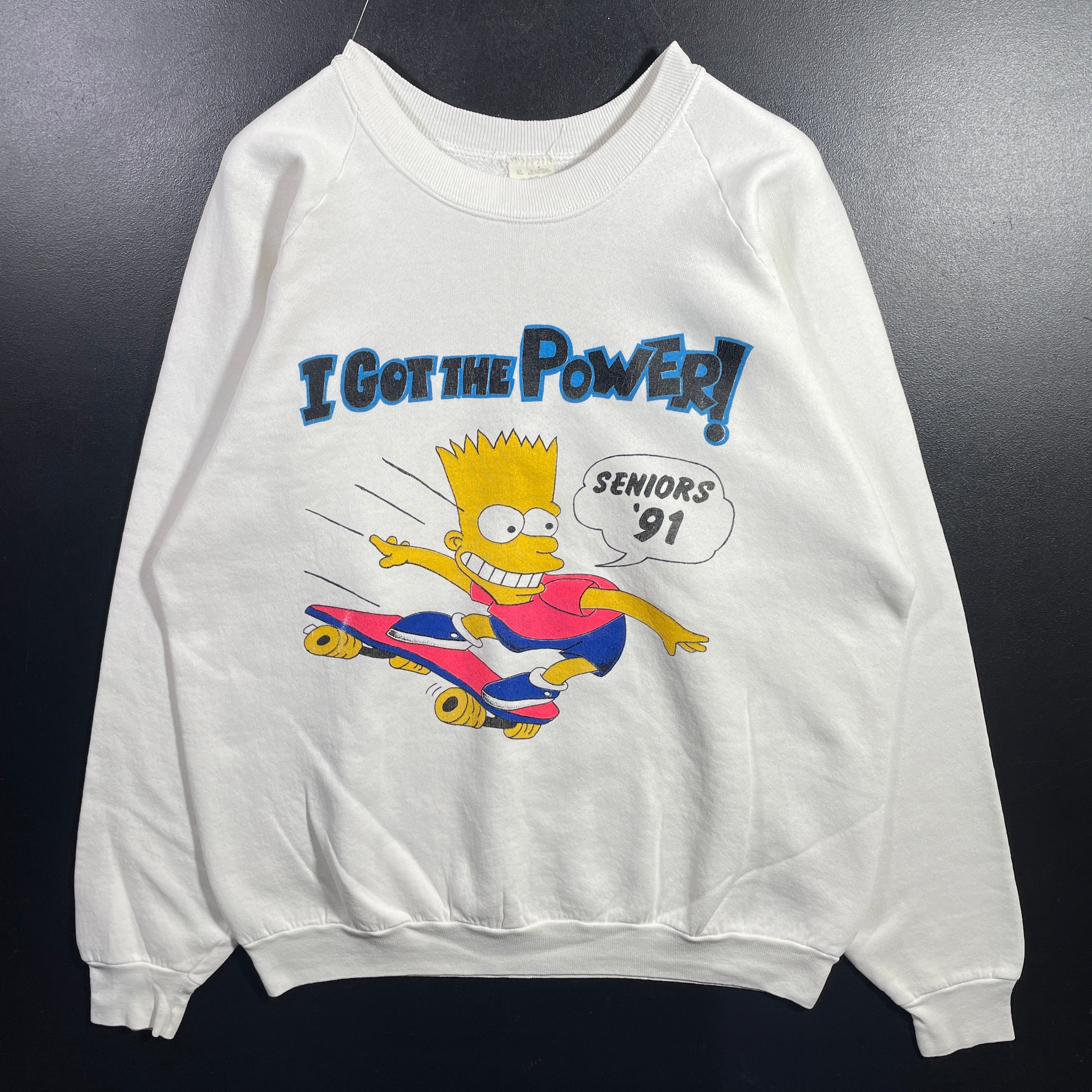 XL) 90's THE SIMPSONS SKATING Vintage Sweatshirt / A1118S
