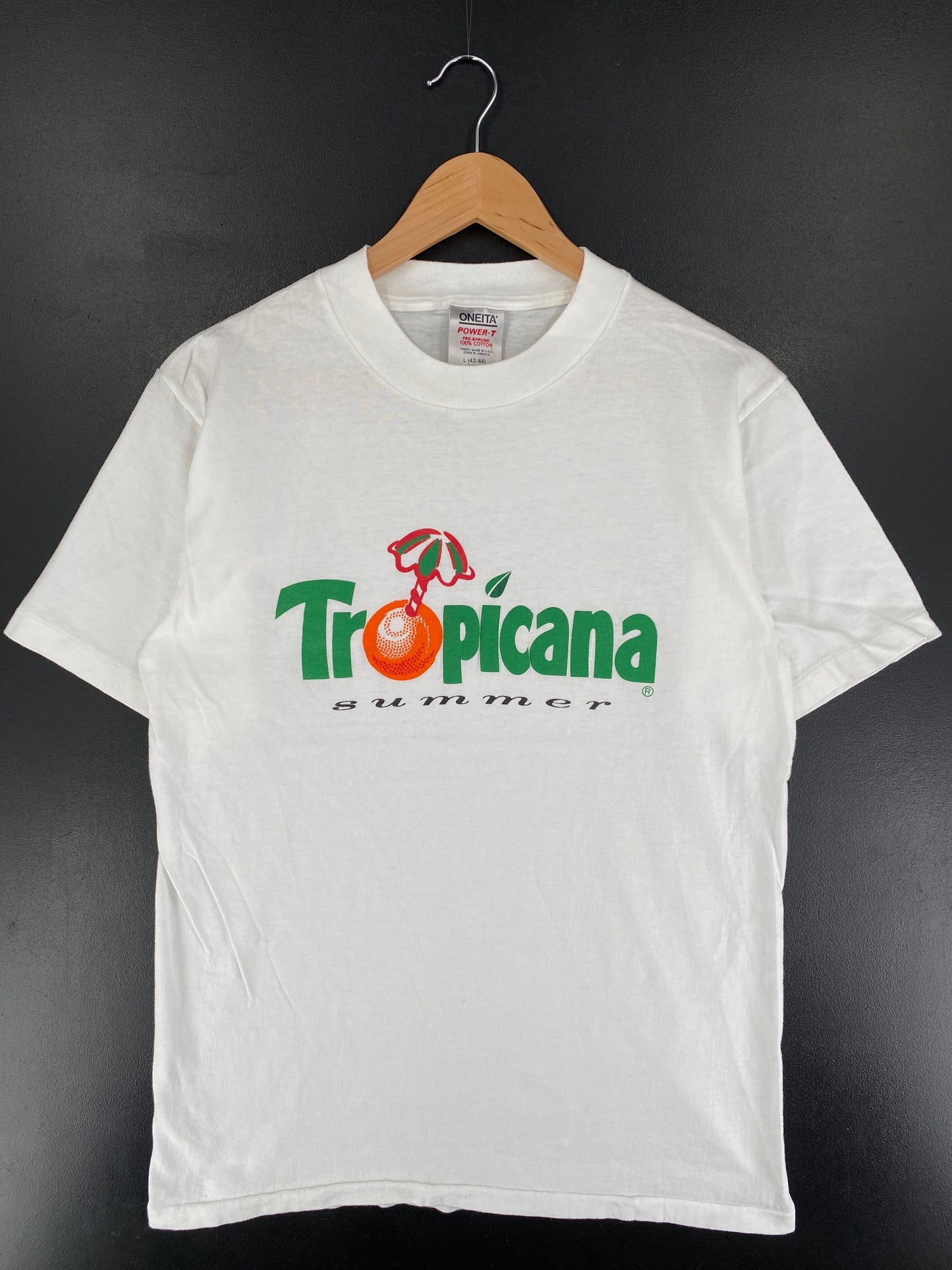90’s TROPICANA Size L T-Shirt / F9588T