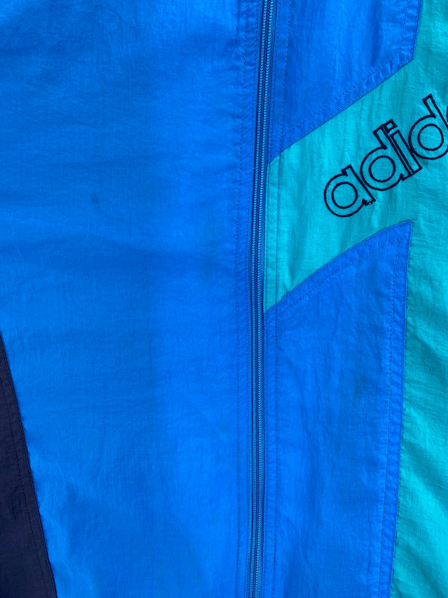 Vintage ADIDAS Size XL Zip-up Nylon Jacket / G4546N