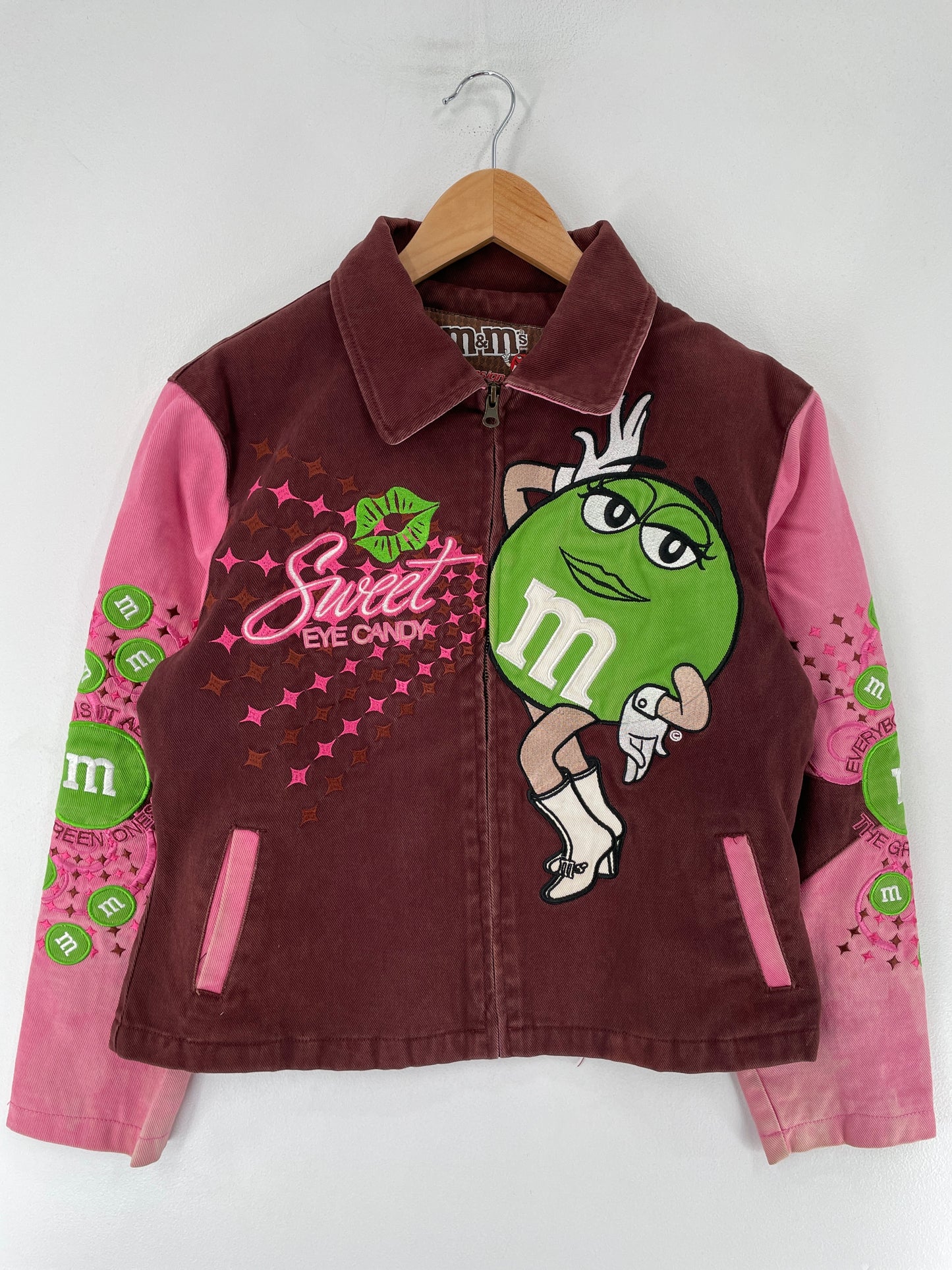 .Vintage M&M's Size L (Kids) Racing Jacket / F2647J