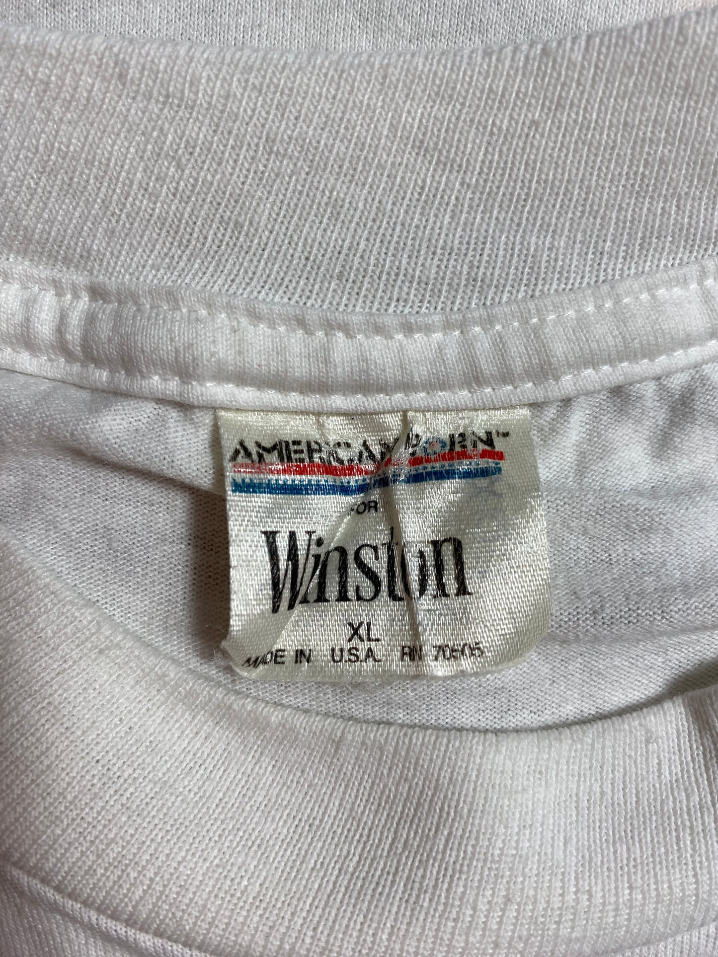 1992 WINSTON CUP CHARLOTTE Made in USA Size XL Vintage Racing Long Sleeve T-Shirt / G2977T