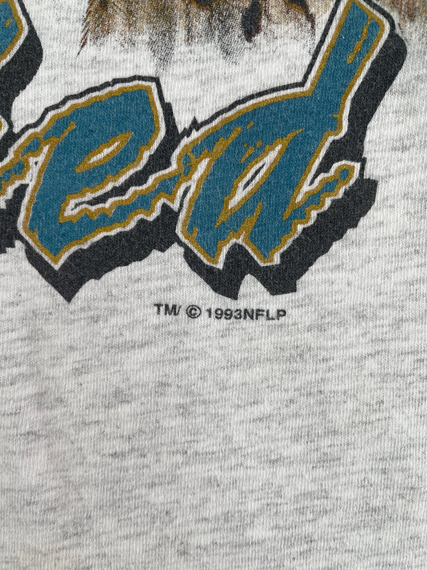 1993 JACKSONVILLE JAGUARS Made in USA Size M Vintage NFL T-Shirt / F3659T