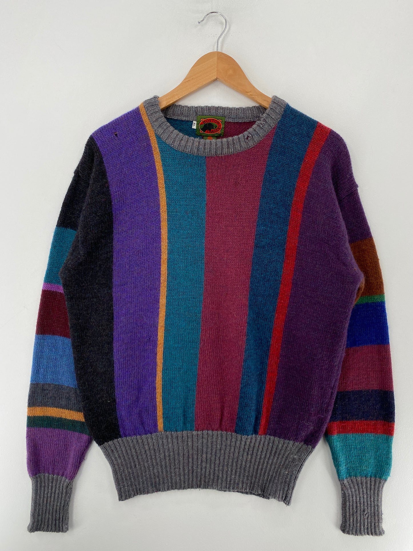Vintage BOSTON TRADERS Size XL Wool Knit Sweater / G4826K