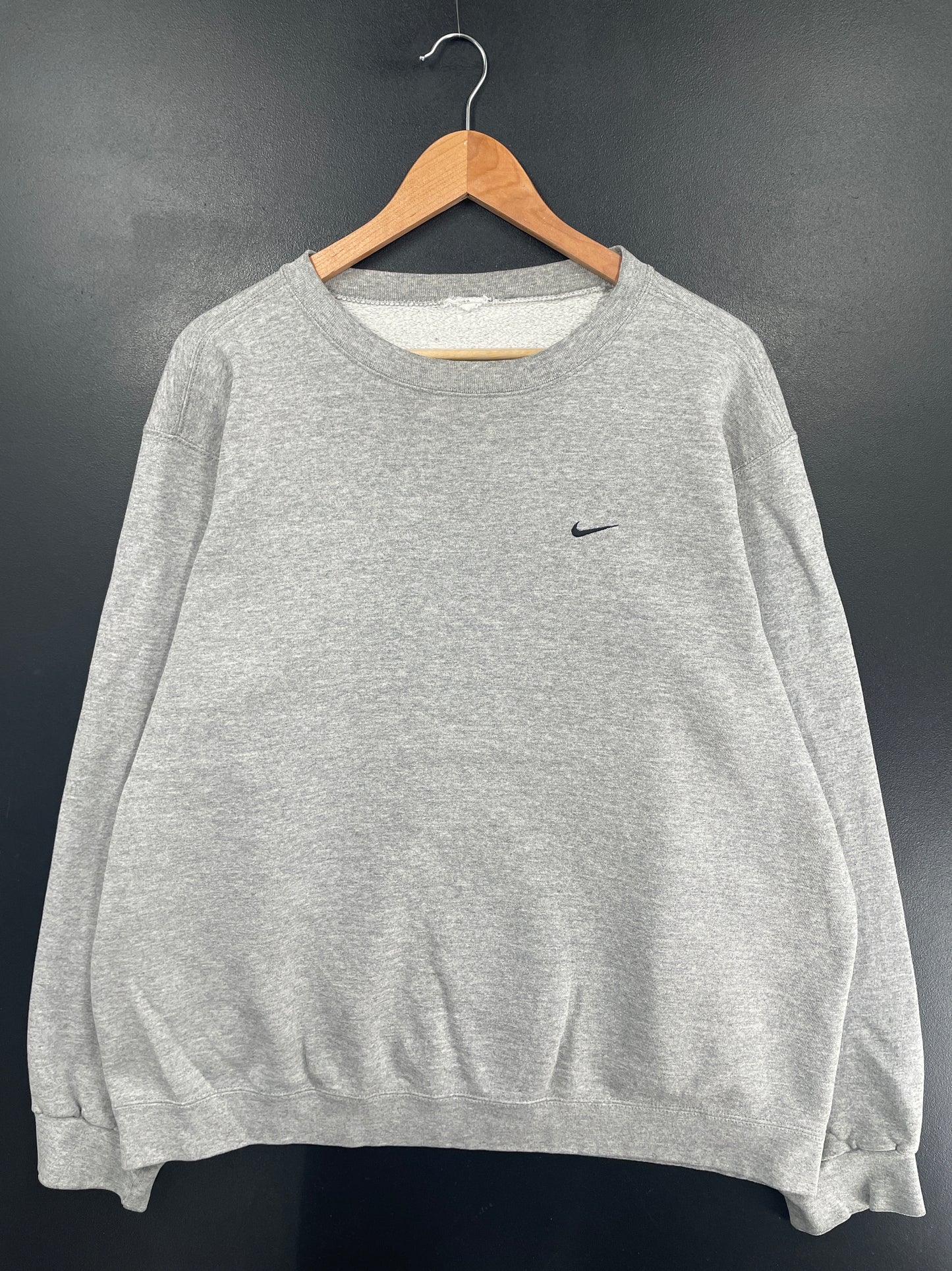90's NIKE MINI SWOOSH Size No Tag (Approx.XL) Vintage Sweat-Shirt / G6256S