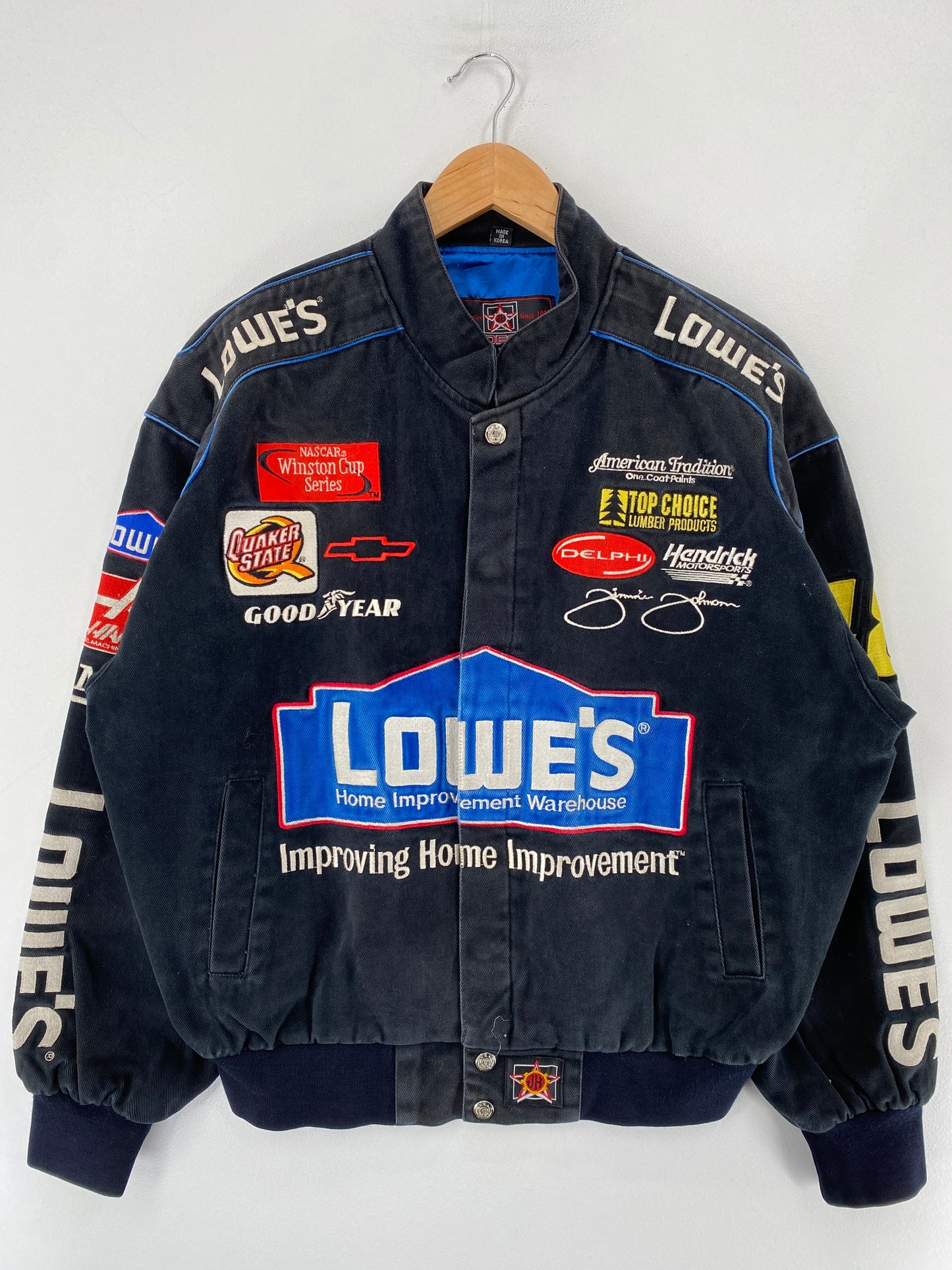 Vintage NASCAR LOWE'S X JIMMIE JOHNSON Size M Racing Jacket / F2691J
