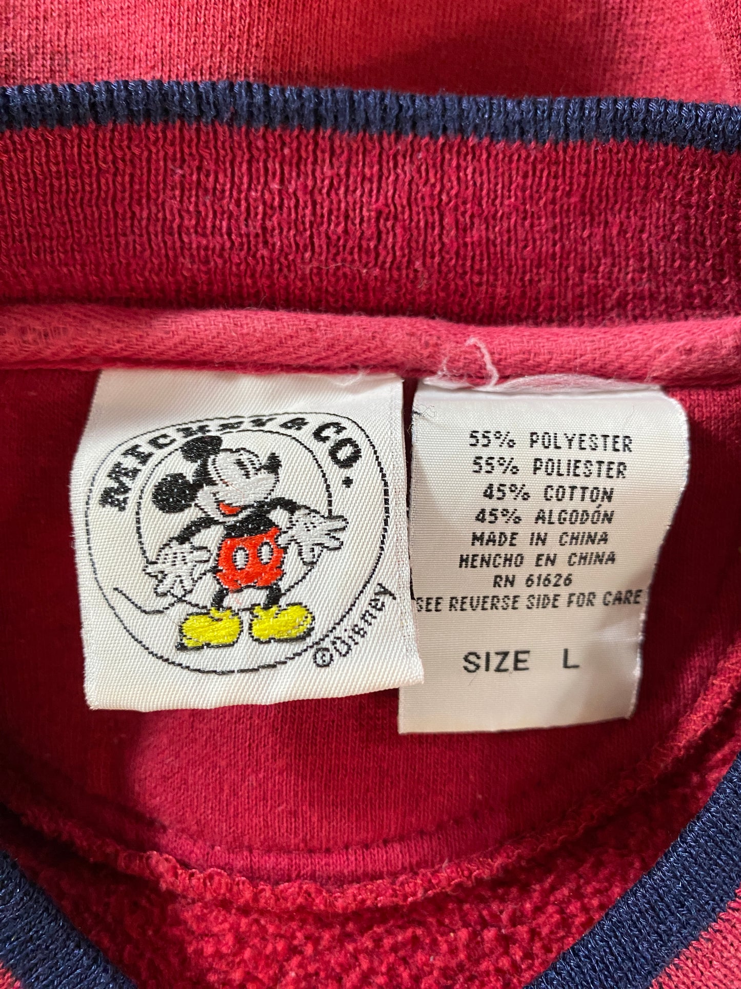 90's DISNEY MICKEY Size L Vintage Sweat-shirt / G4580S