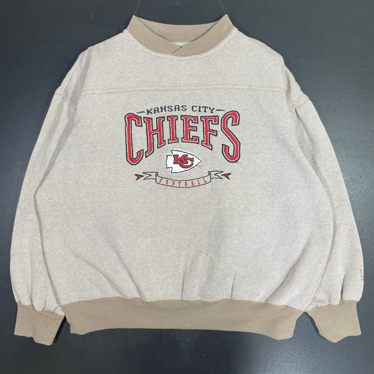 (L) 90's KANSAS CITY CHIEFS Vintage NFL Sweatshirt / A0645S
