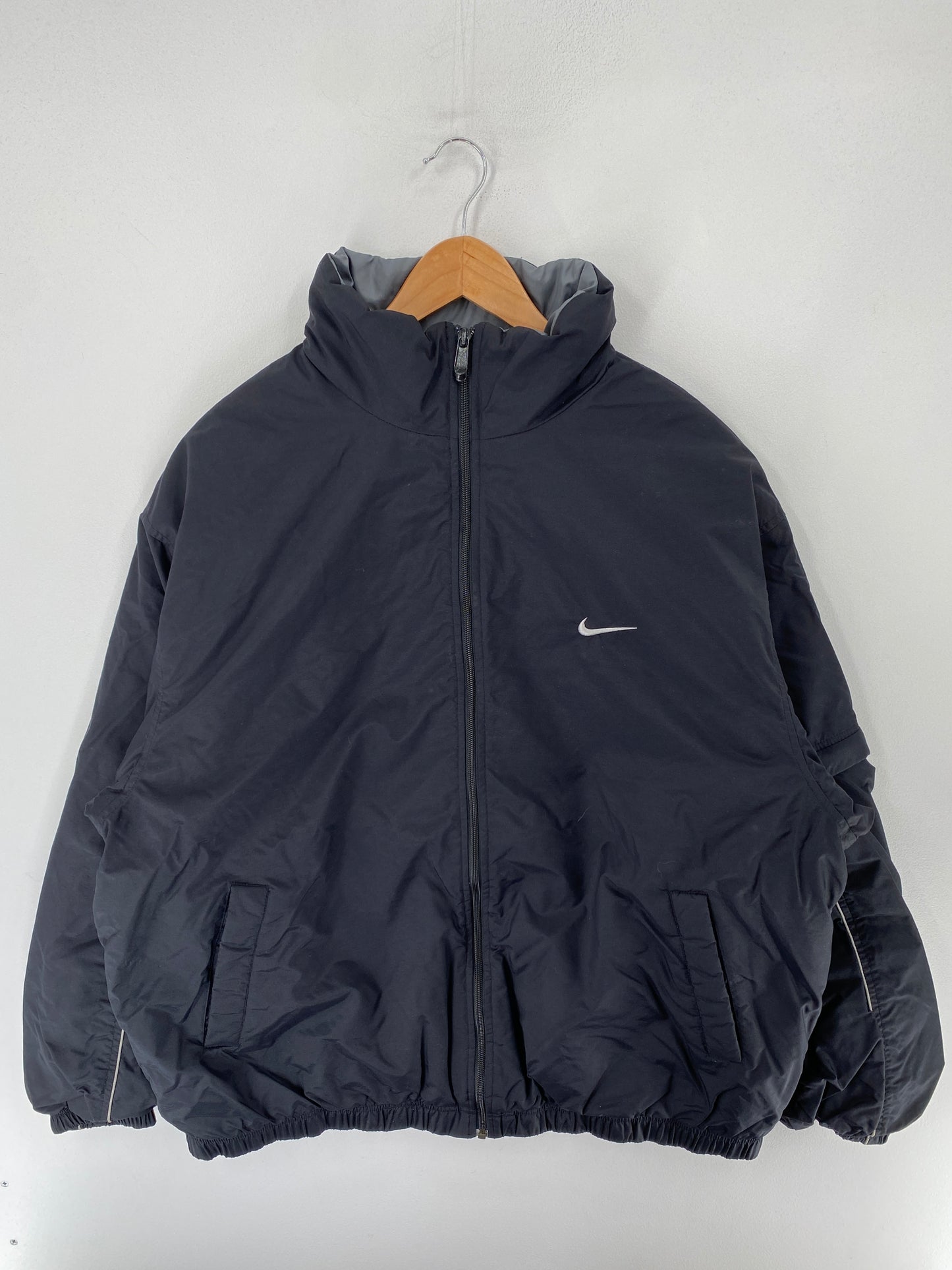 00' NIKE Size XL Vintage Nylon Padded Zip-up Jacket / F4906N