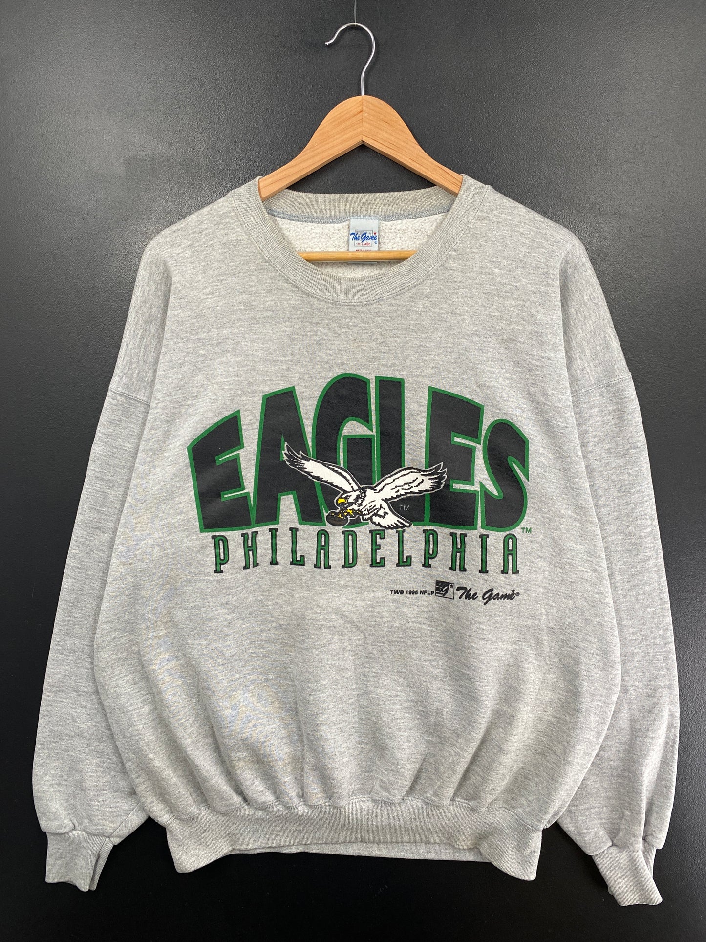 1995 PHILADELPHIA EAGLES Made in USA Size XXL Vintage NFL Sweat-Shirt / G6100S