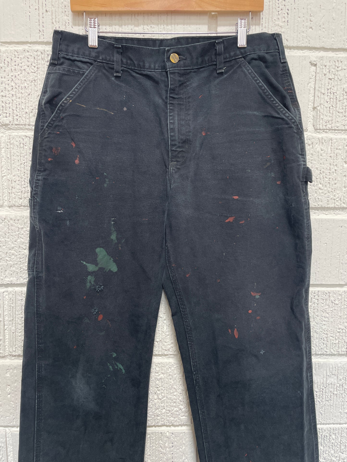 (W34xL31) Vintage CARHARTT Distressed Style Duck Pants / A1164P