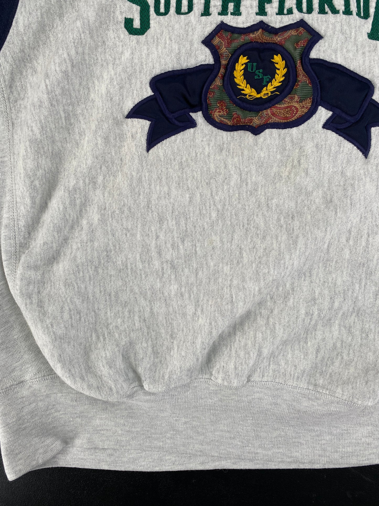 90's SOUTH FLORIDA UNIVERSITY Made in USA Size L College Sweat-Shirt / F9503S