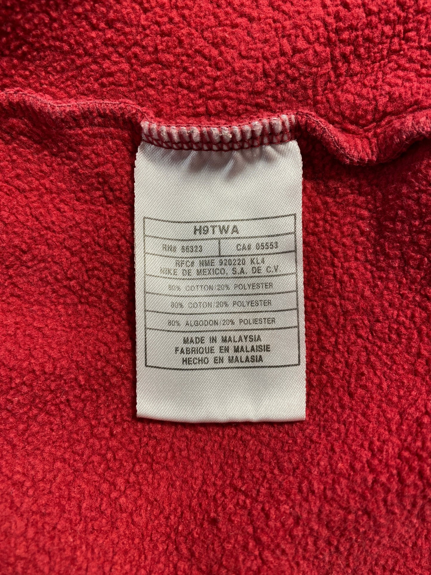 00' NIKE Size XL Vintage Half Zip Sweat-Shirt / G7109S