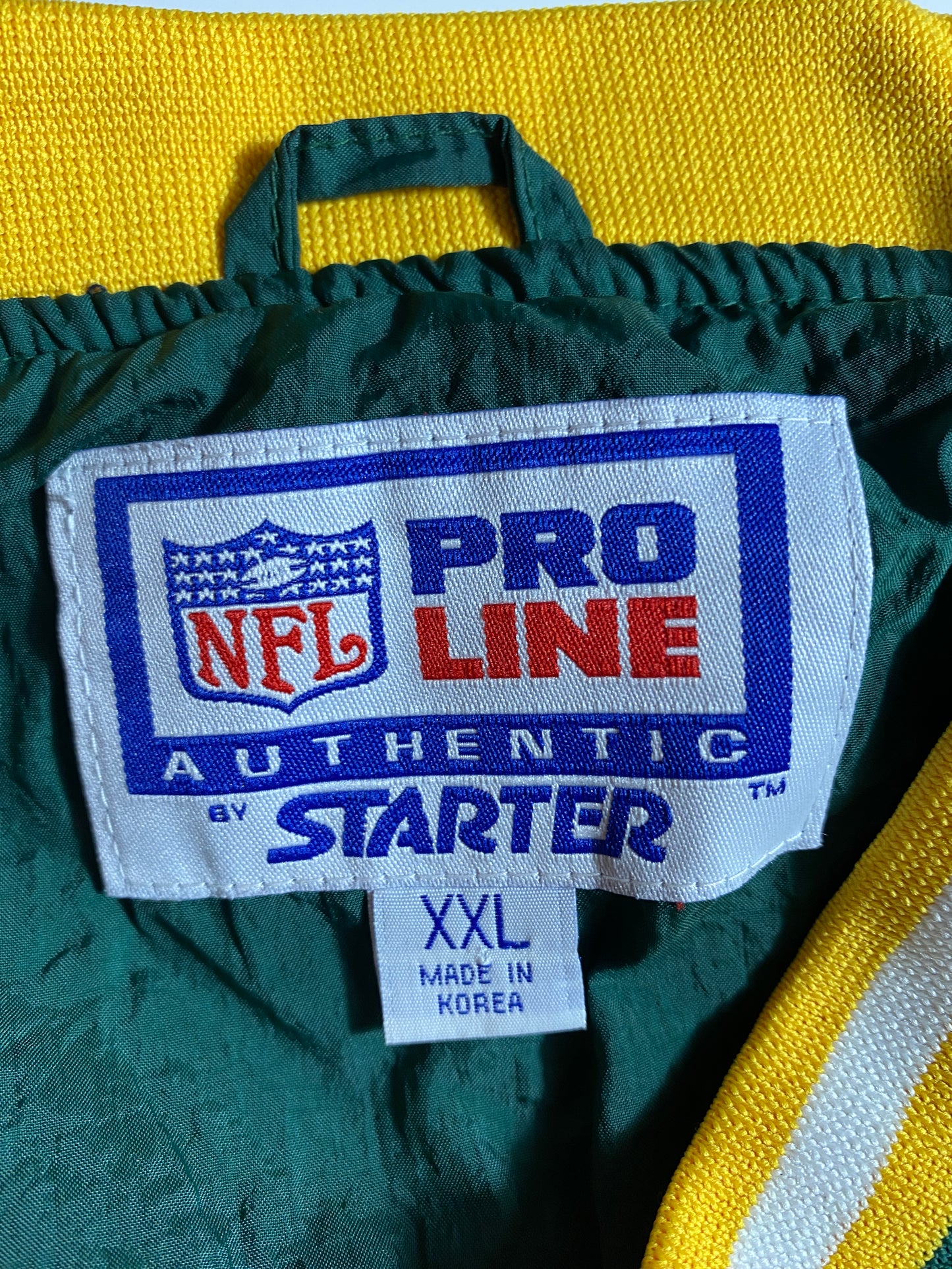 90’s STARTER x GREEN BAY PACKERS Size XXL NFL Nylon Jacket / G4324N