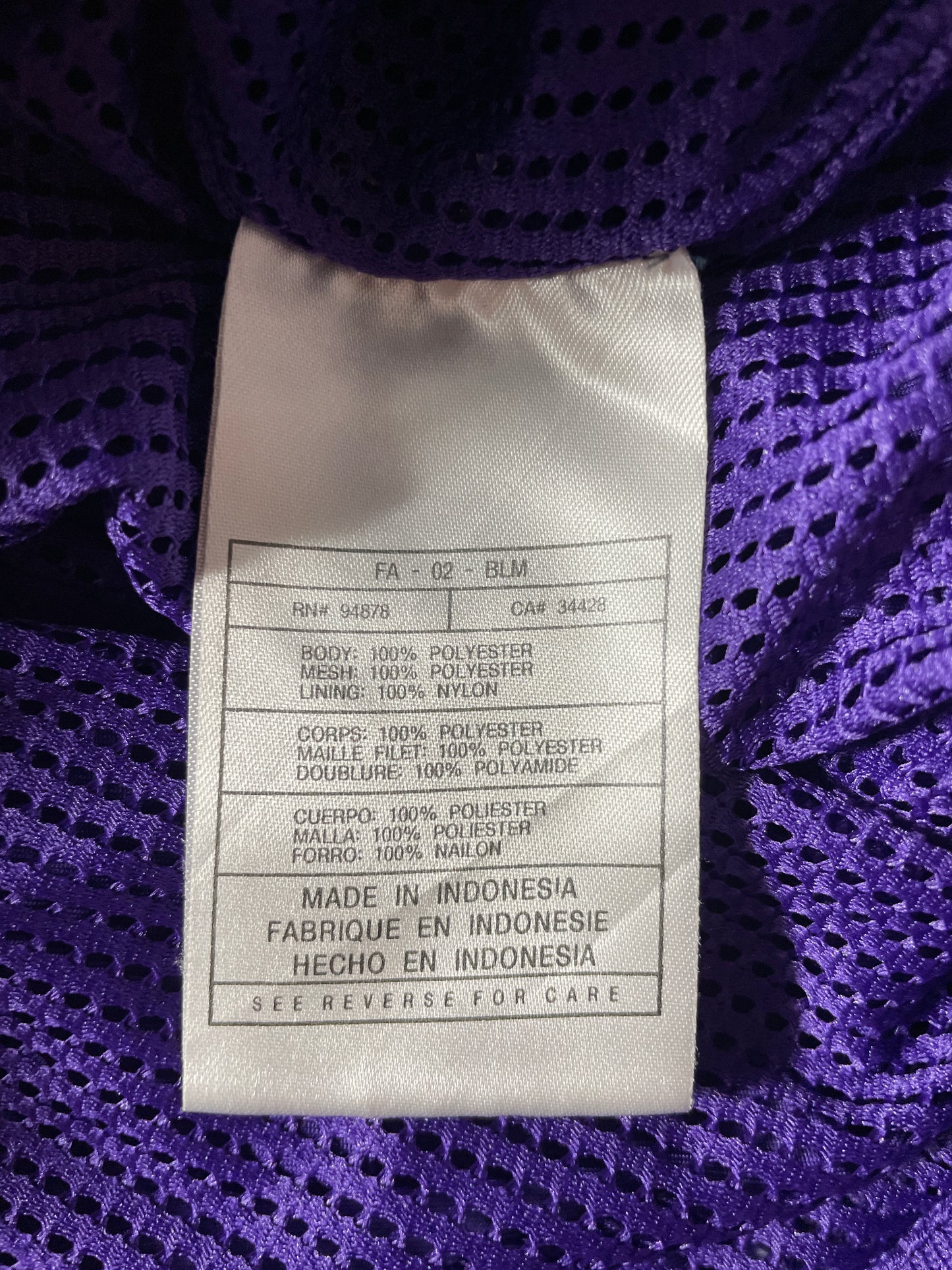 00’ NIKE x LSU TIGERS Size L Vintage College Nylon Jacket / F7711N