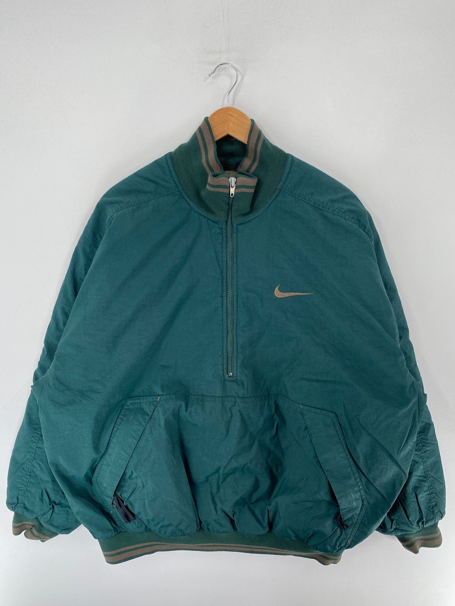 90’s NIKE Size XL Vintage Nylon Padded Zip-up Jacket / F6082N