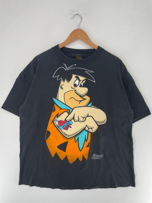 1993 THE FLINTSTONES Made in USA Size XL Vintage T-Shirt / F3660T
