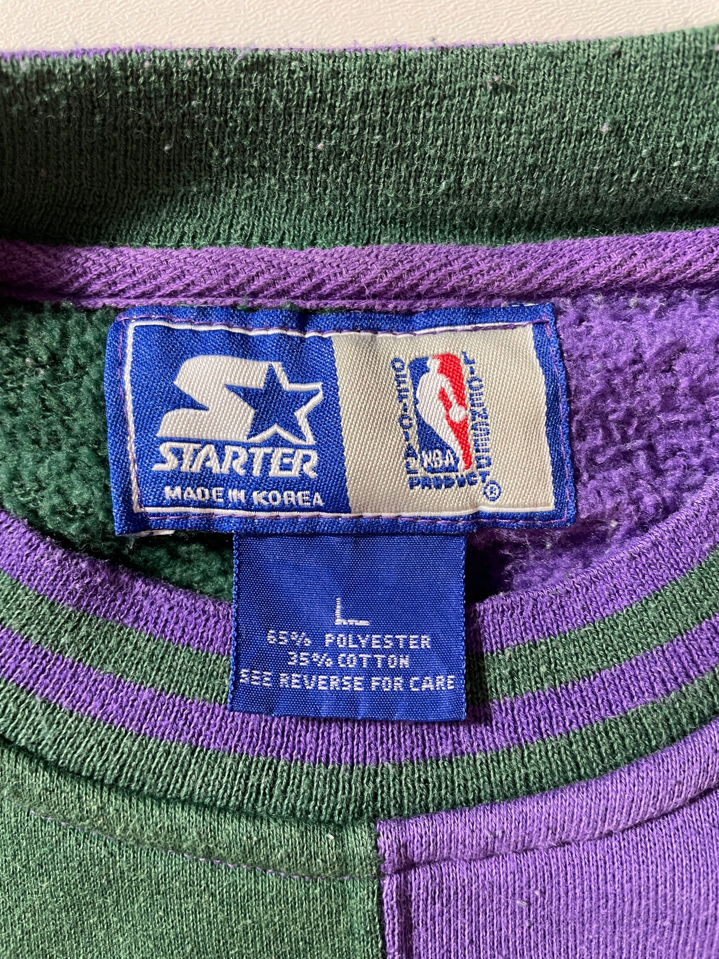 90’s STARTER x MILWAUKEE BUCKS Size L NBA Sweat-shirt / F4607S