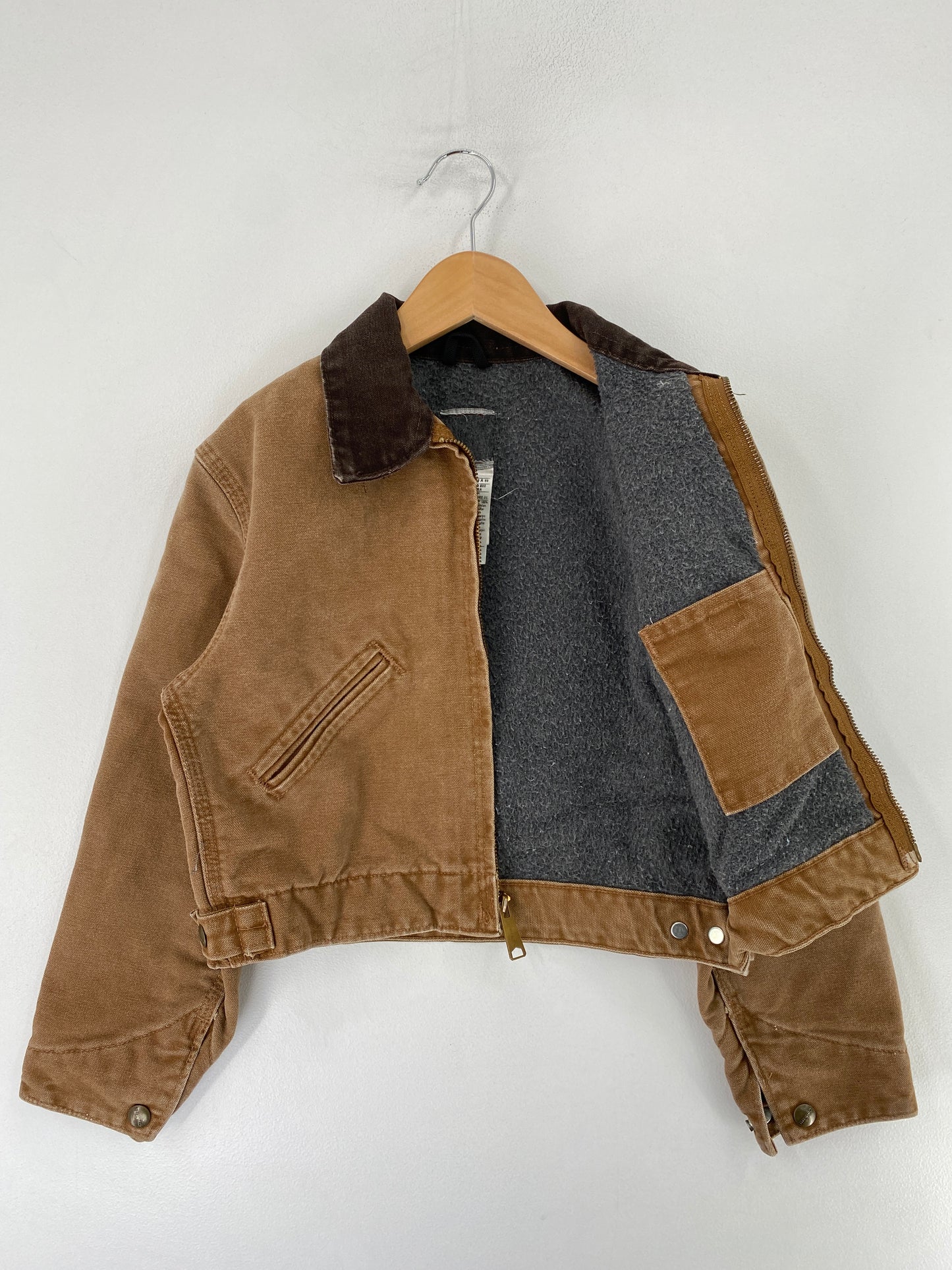 .90's Kids CARHARTT DETROIT Made in USA Size Kids S Vintage Duck Jacket / G1364J