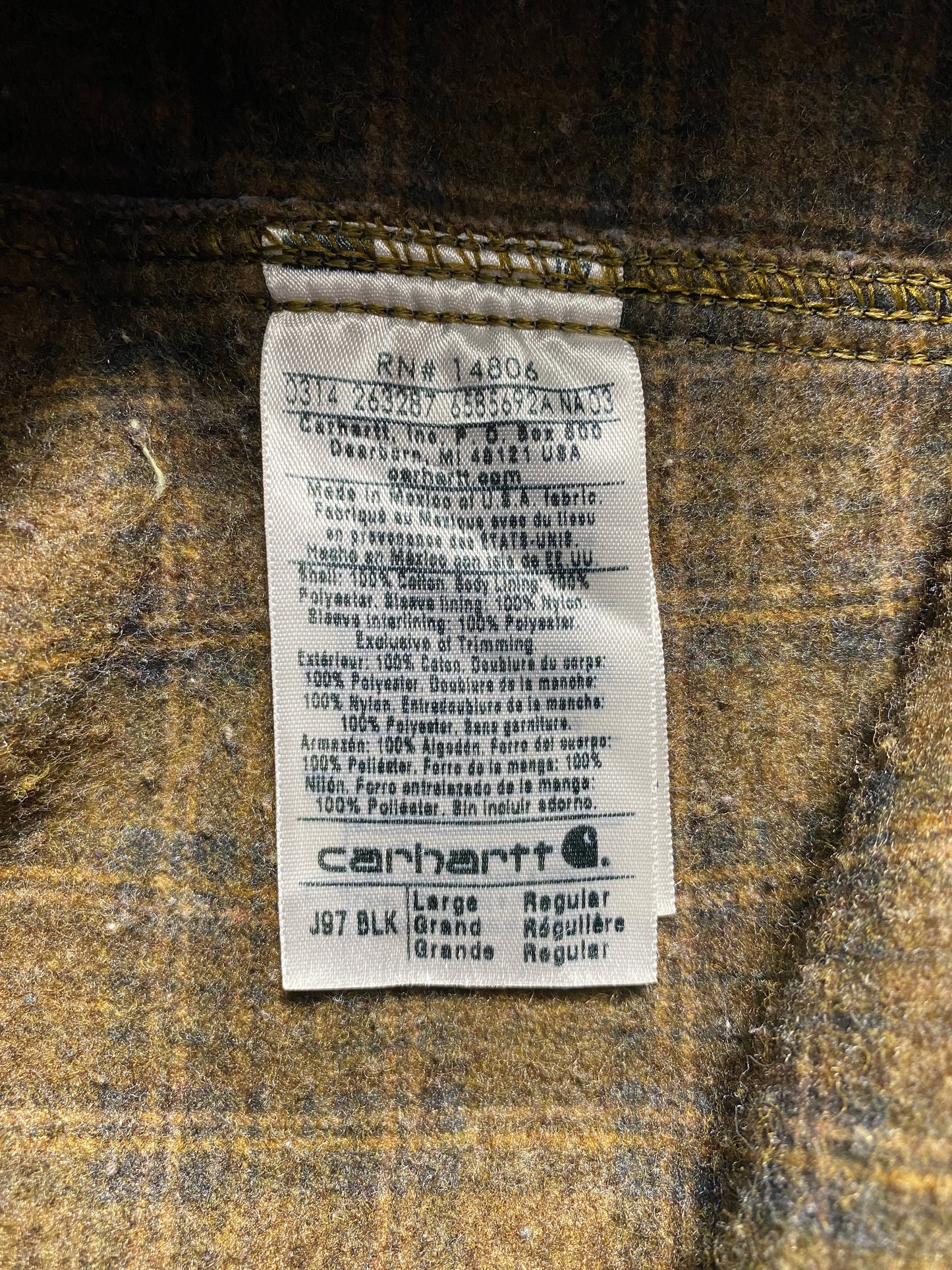 Vintage CARHARTT Size L Duck Jacket / F6692J