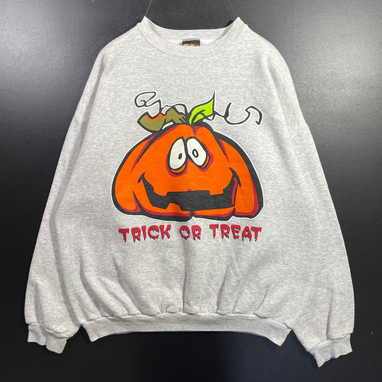 (XL) 90’s PUMPKIN Vintage Halloween Sweat-shirt / A1083S