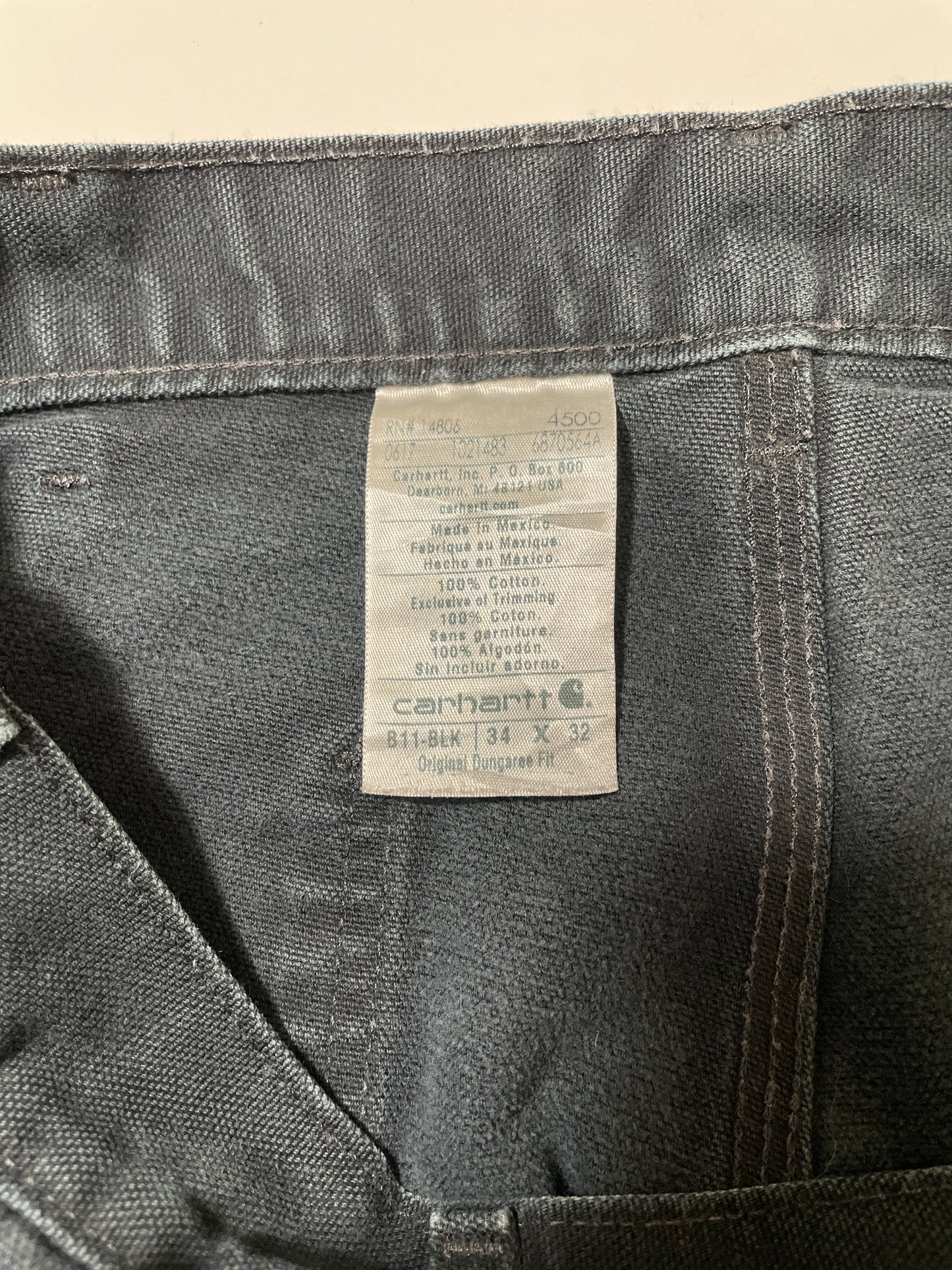 (W34xL31) Vintage CARHARTT Distressed Style Duck Pants / A1164P