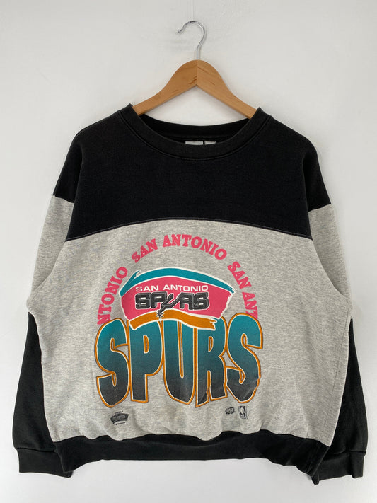 90’s SAN ANTONIO SPURS Size Approx.XL NBA Sweat-shirt / G526S