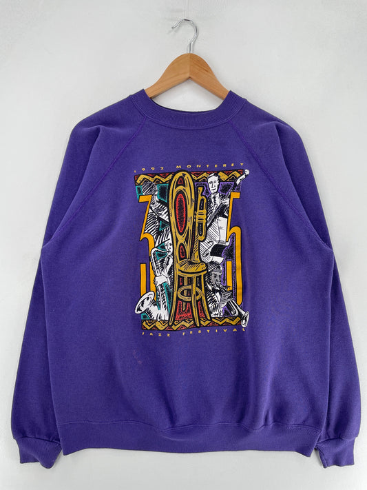 1992 MONTEREY JAZZ FESTIVAL Made in USA Size XL Vintage Sweat-Shirt / G813S