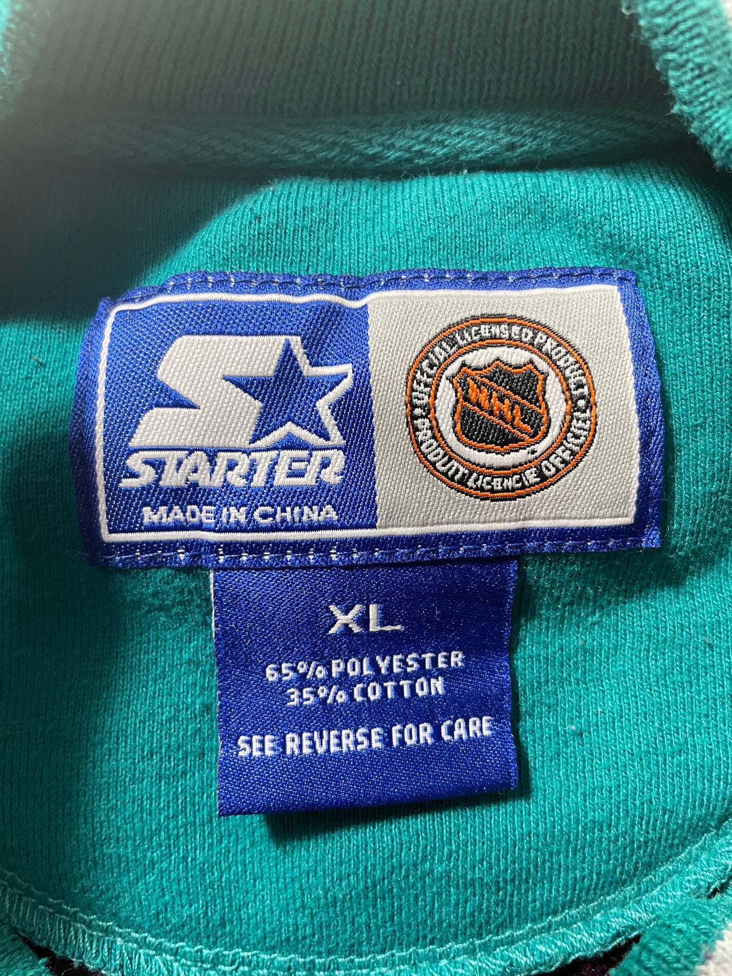 90’s STARTER x ANAHEIM MIGHTY DUCKS Size XL NHL Sweat-shirt / F4613S