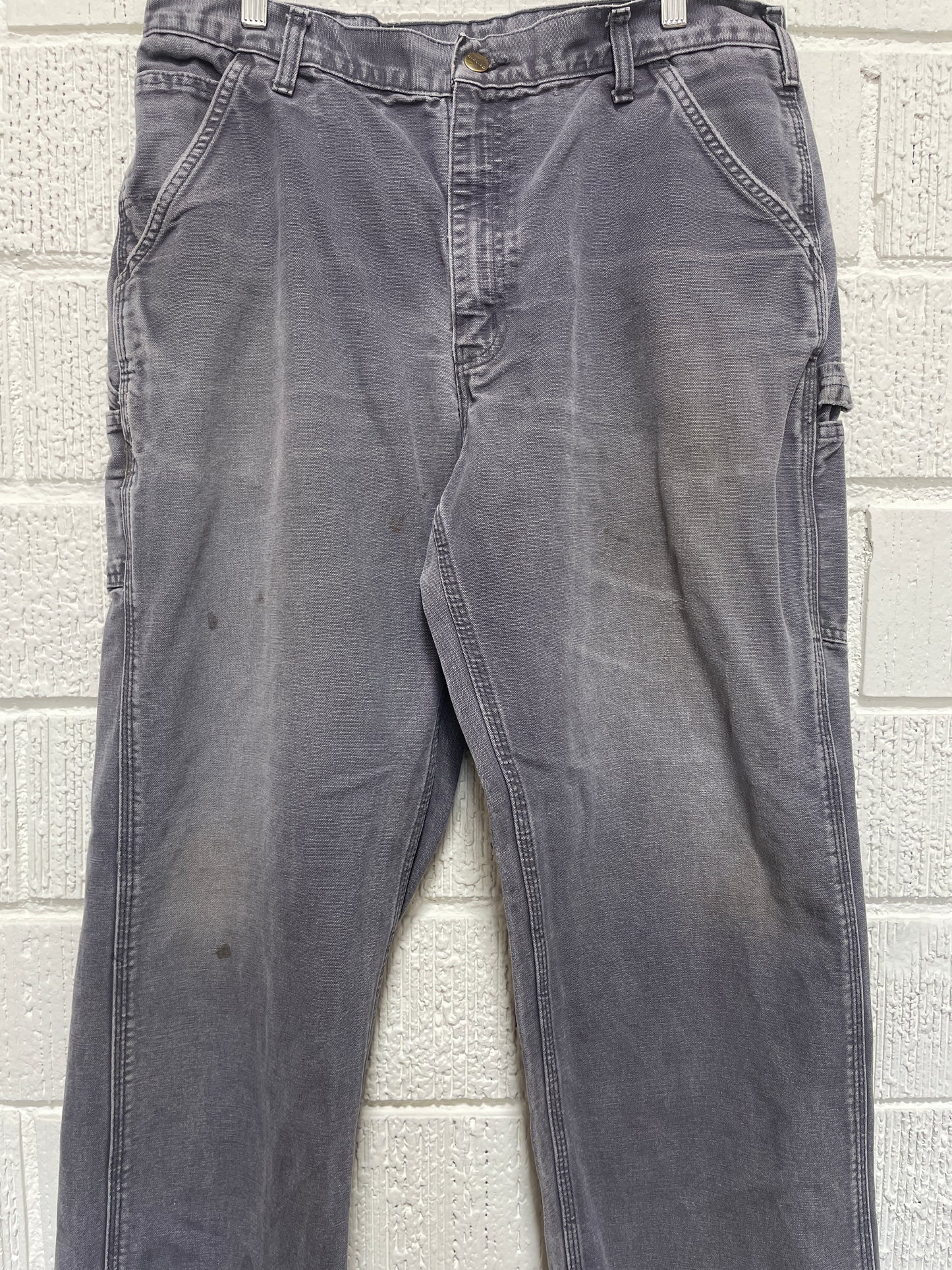 (W34xL29) Vintage CARHARTT Distressed Style Duck Pants / A1165P