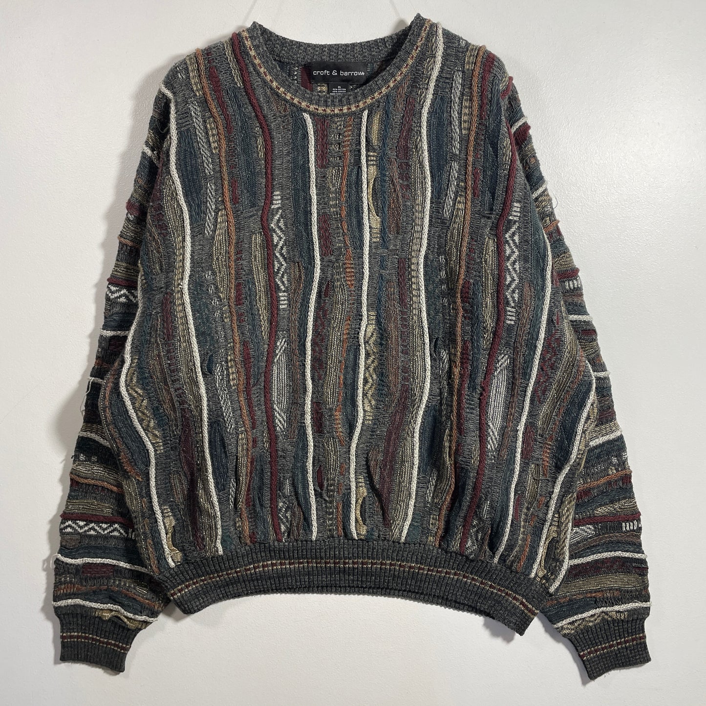 (XL) Vintage 3D COOGI-Style Knit Sweater / A1141K
