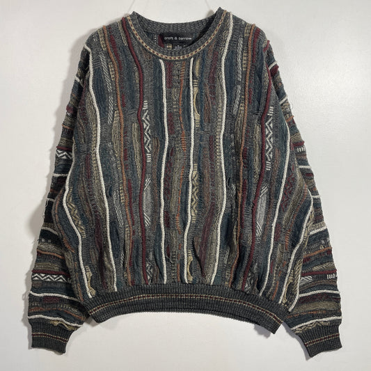 (XL) Vintage 3D COOGI-Style Knit Sweater / A1141K