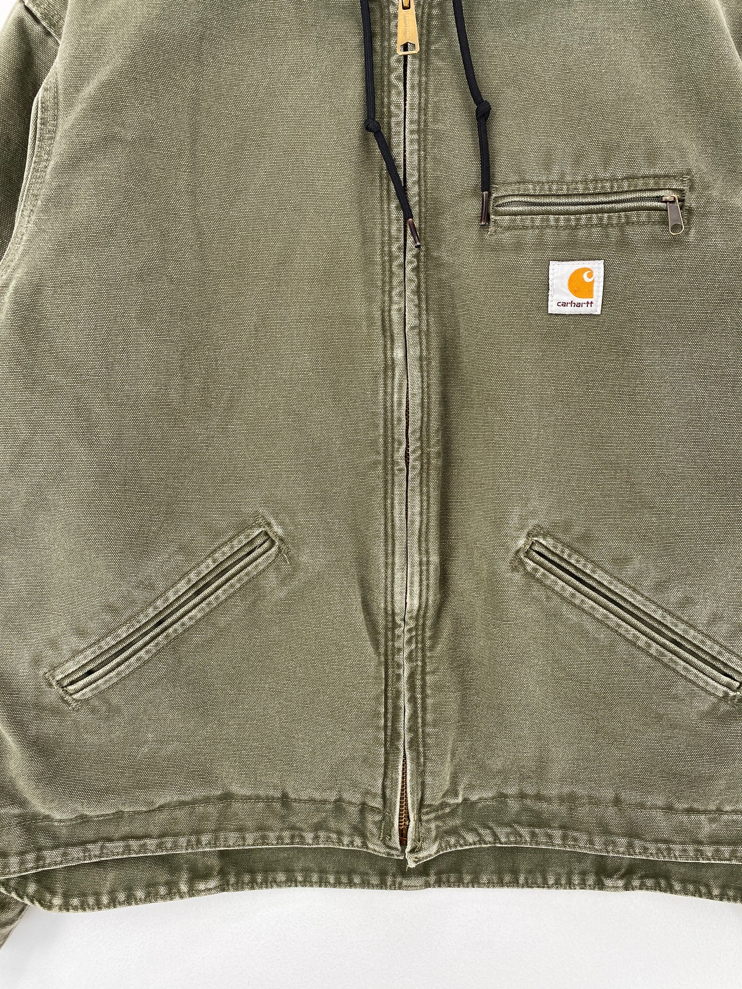 .Vintage CARHARTT Size Ladies L Duck Hoodie Jacket / F8745J