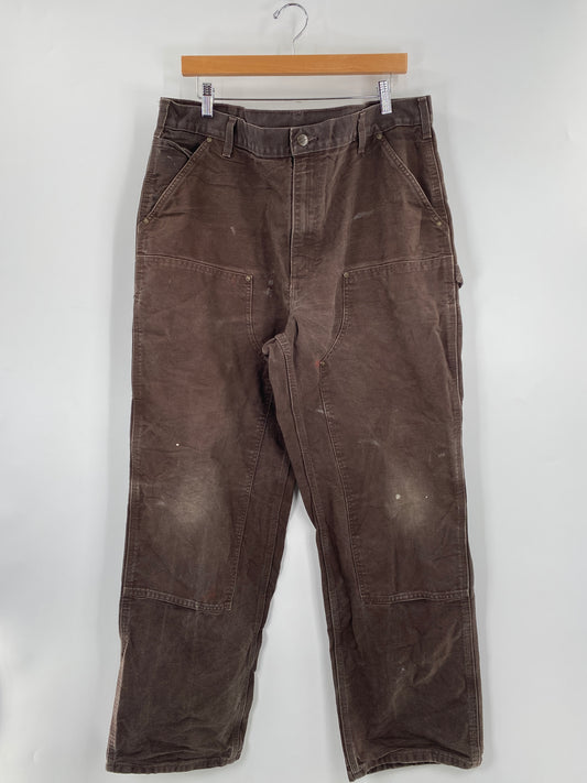 .Vintage CARHARTT Size W37 x L31.5 Double Knee Duck Pants / F7501P