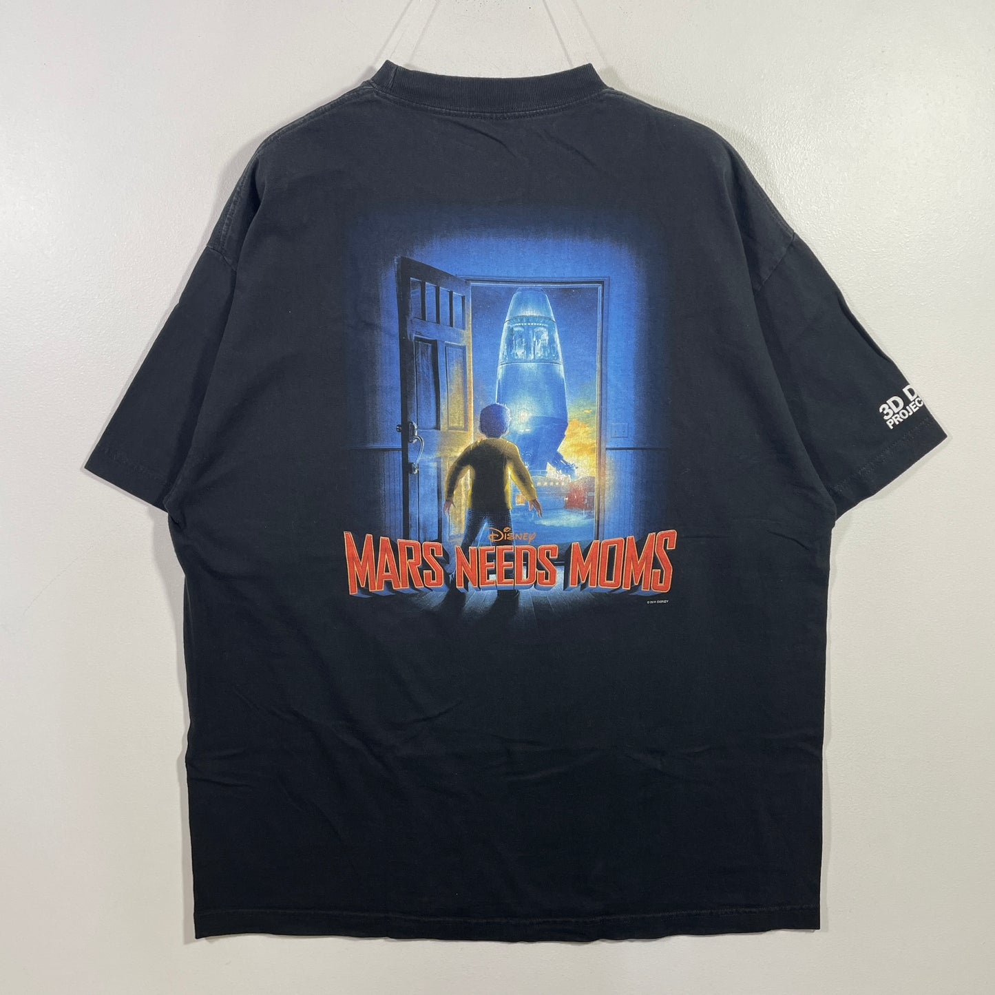 (XL) 00' DISNEY MARS NEEDS MOMS Vintage T-Shirt / A0823T