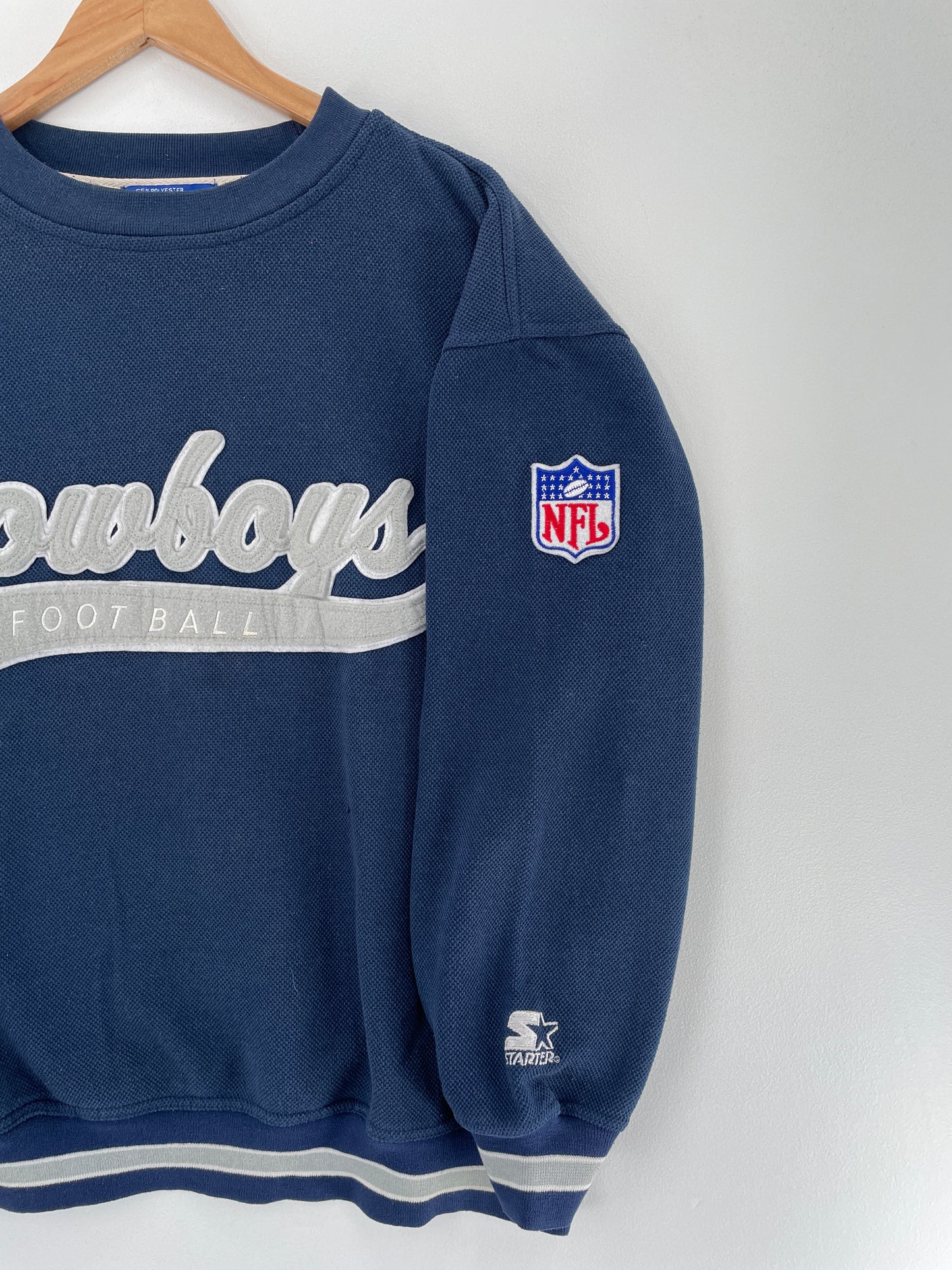 90’s STARTER x DALLAS COW BOYS Size L NFL Sweat-Shirt / F5062S
