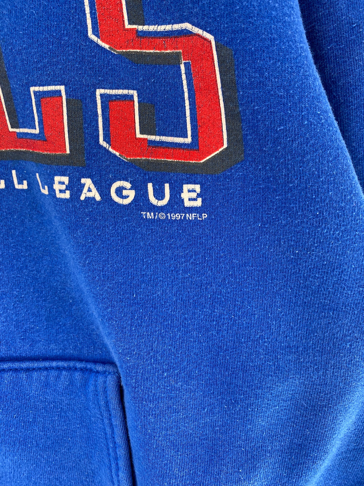 1997 PRO PLAYER x BUFFALO BILLS Size L Vintage NFL Hoodie Sweat-shirt / F6275S