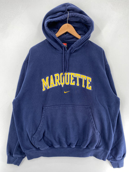 00’ NIKE x WARQUETTE Size L College Hoodie Sweat shirt / F6525S