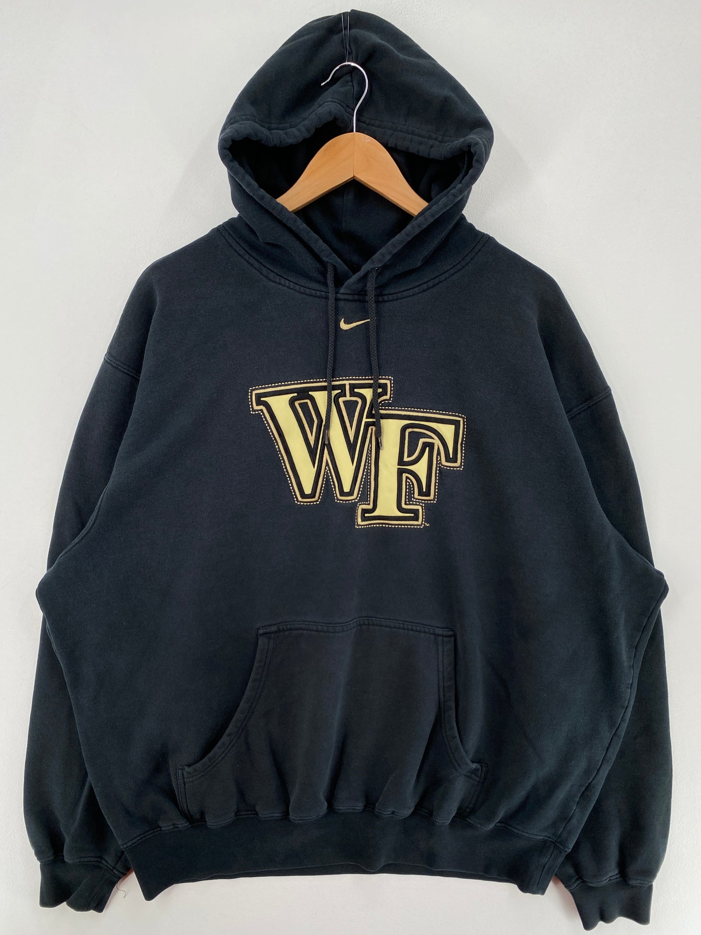 00' NIKE x WAKE FOREST Size XL Vintage College Hoodie Sweat-Shirt / F9202S
