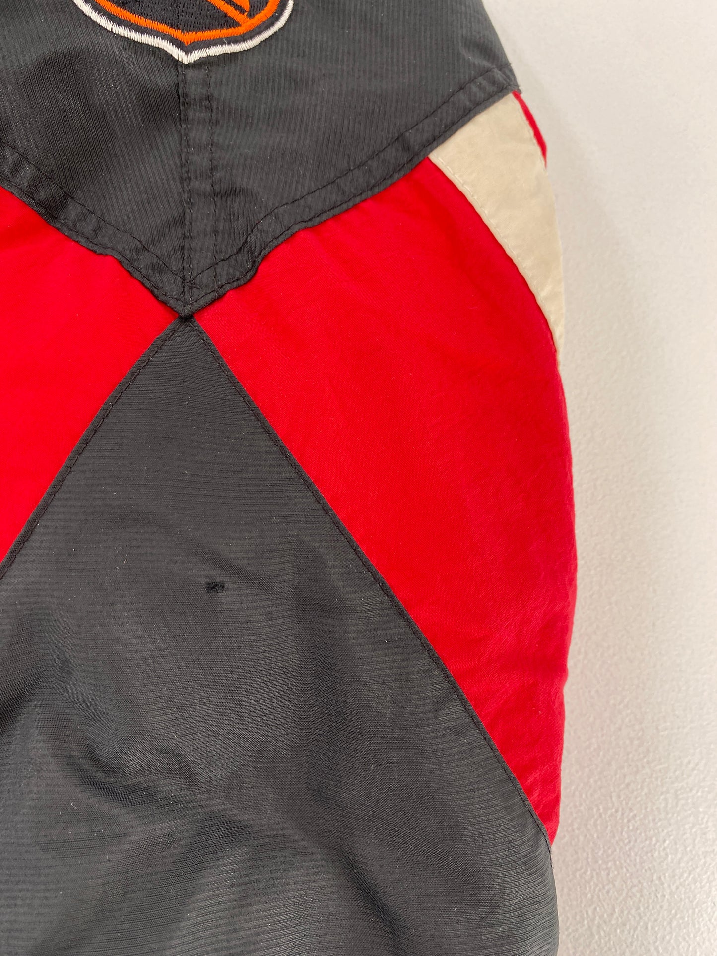 90's STARTER x CHICAGO BLACKHAWKS Size L Vintage NHL Padded Nylon Jacket / F8719N