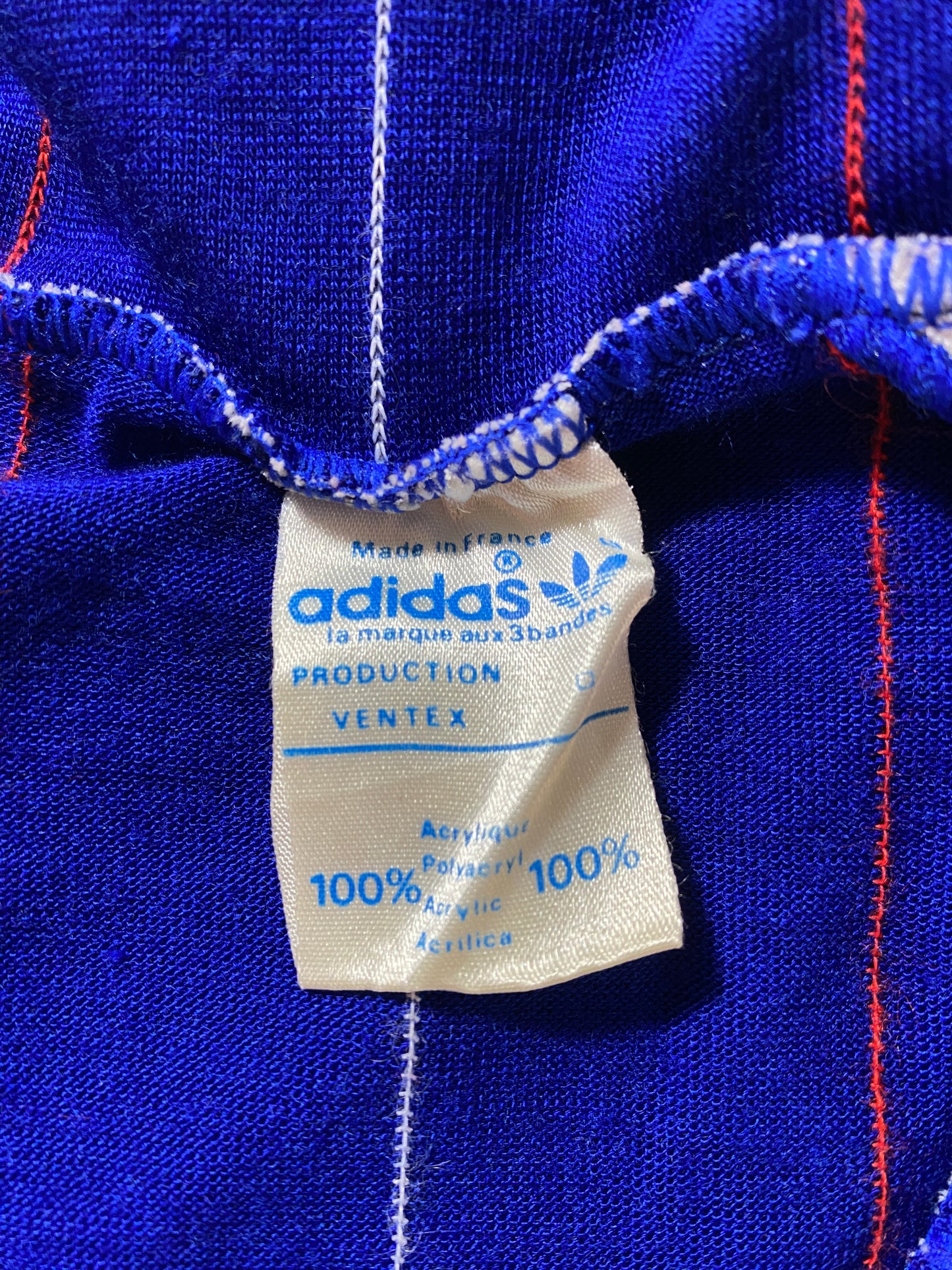 80's ADIDAS FRANCE Size Approx. XS Vintage Soccer Game Shirt / G3808T