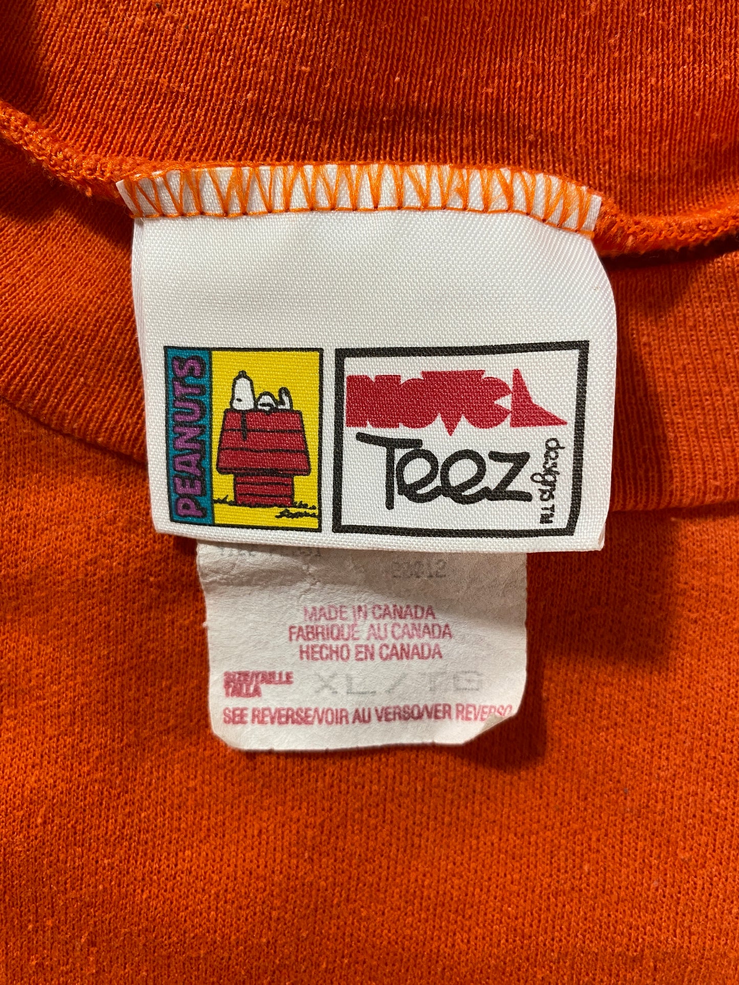 90’s PEANUTS HALLOWEEN Size XL Sweat-shirt / G3967S