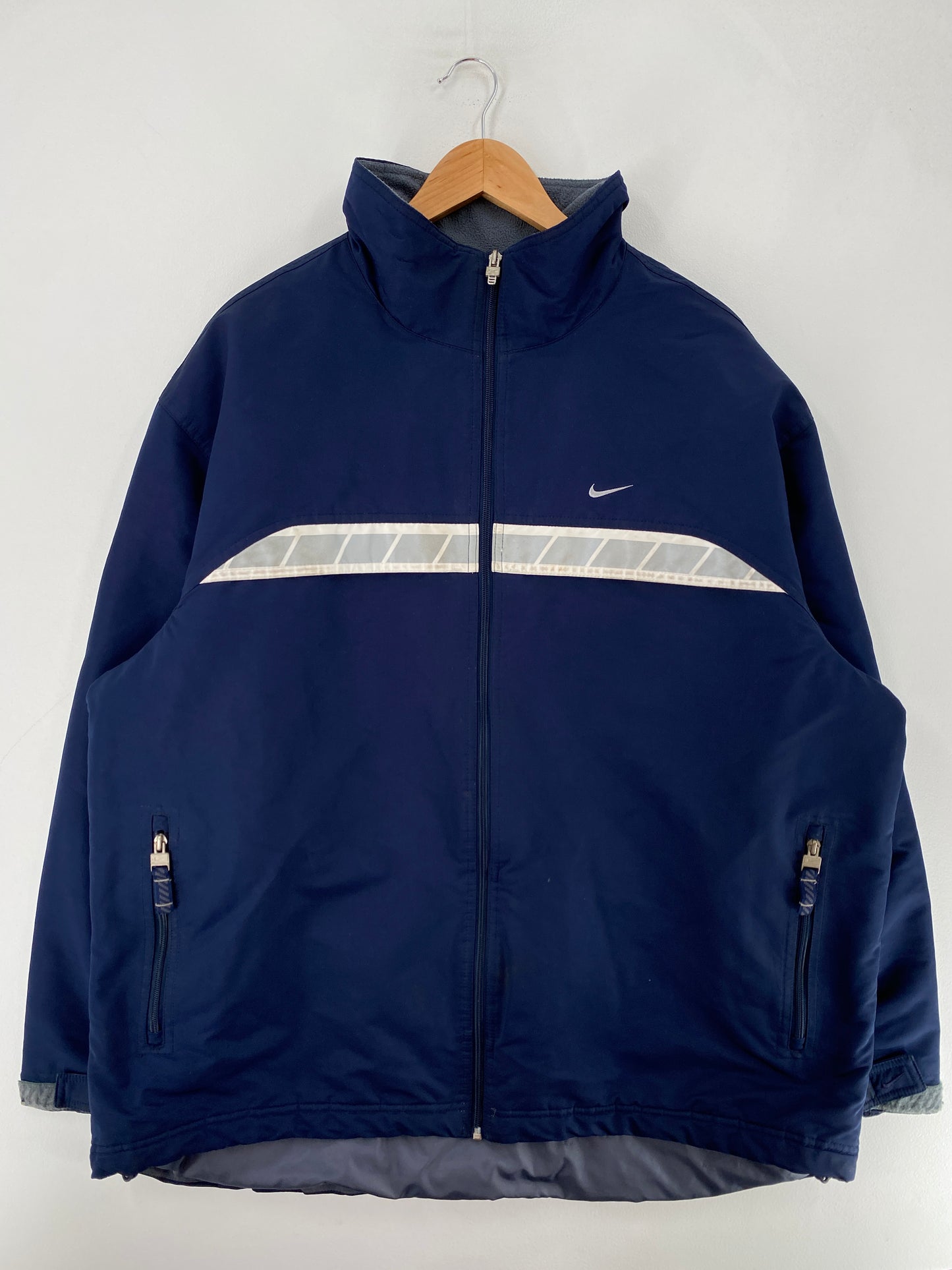 00' NIKE Size XL Vintage Nylon padded Zip-Up Jacket / G5900N