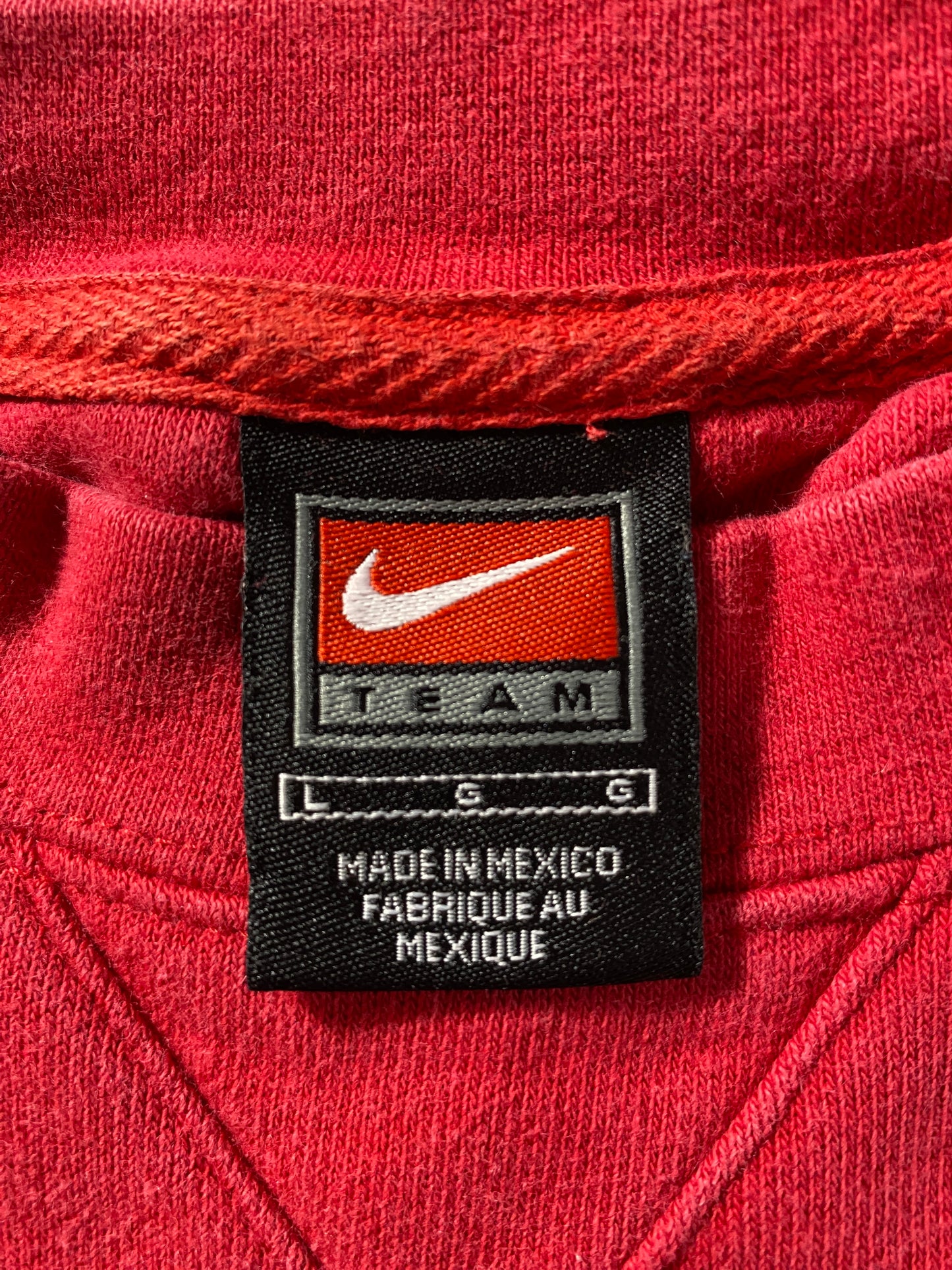 00' NIKE x NEBRASKA HUSKERS Size L Vintage College Sweat-Shirt / F3917S