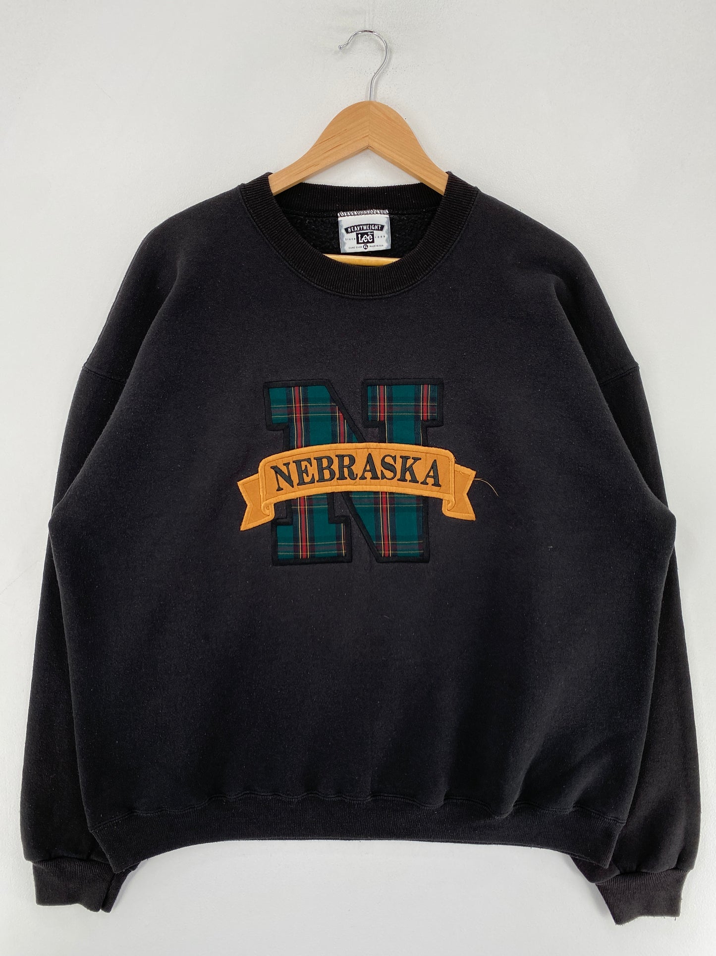 90's NEBRASKA Made in USA Size XL Vintage College Sweat-shirt / G3441S