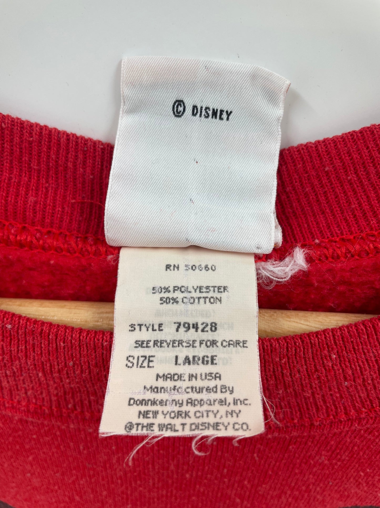 90’s DISNEY MICKEY Made in USA Size L Vintage Sweat-shirt / F2700S