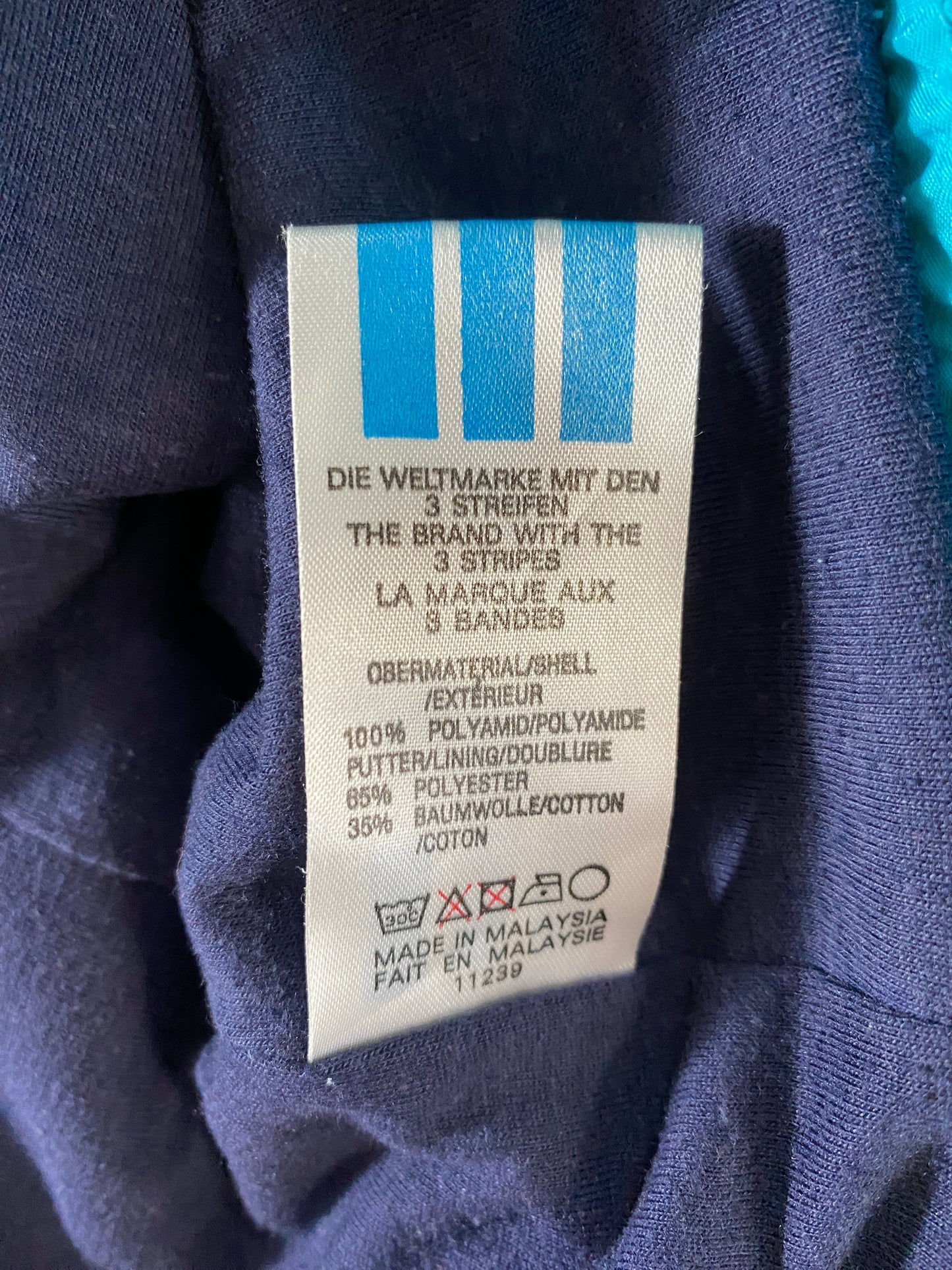 Vintage ADIDAS Size XL Zip-up Nylon Jacket / G4546N