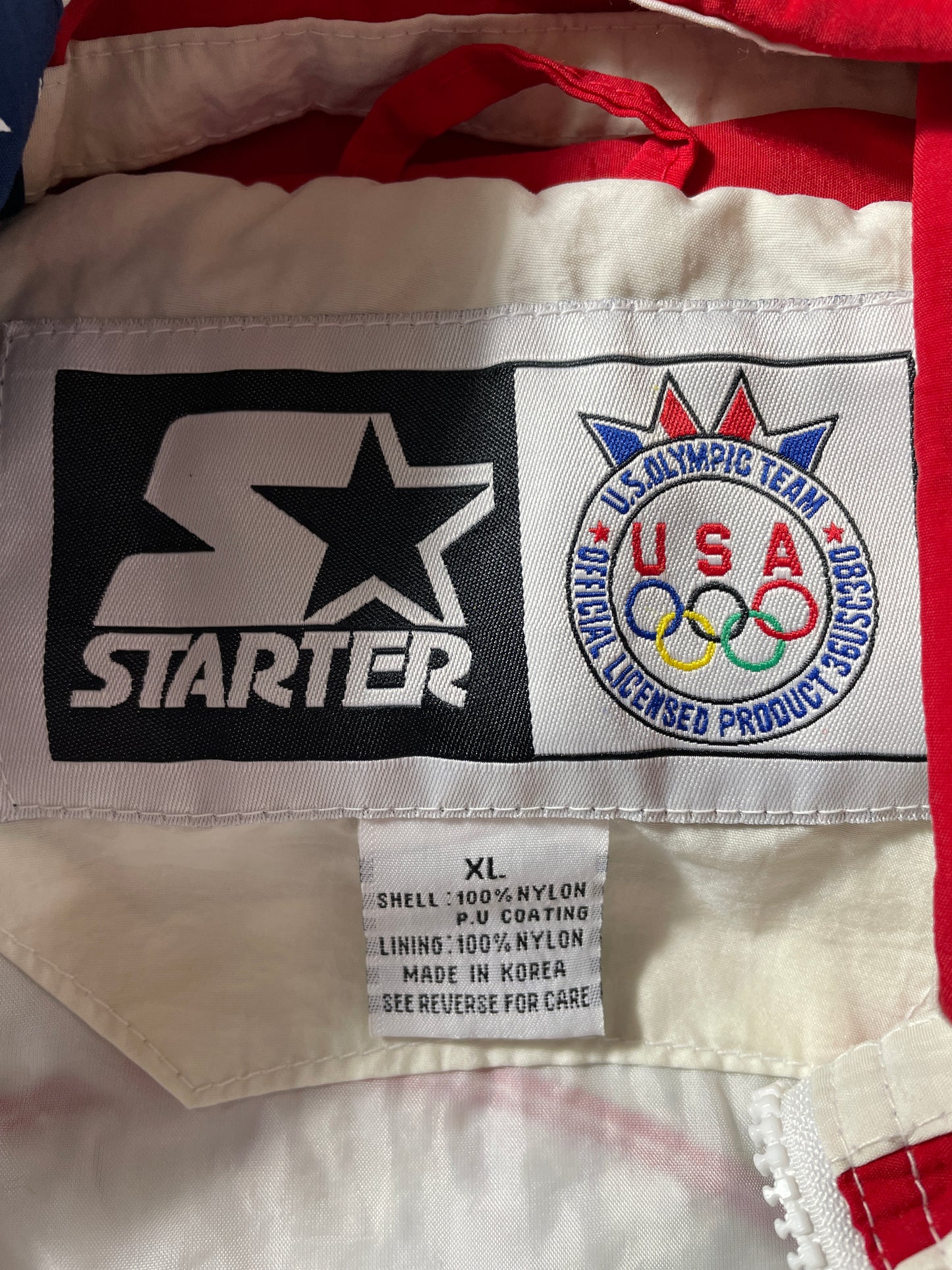 90’s STARTER x OLYMPIC WRESTLING USA TEAM Size XL Nylon Jacket / F7764N