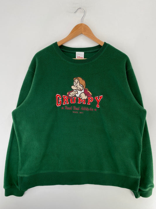 Vintage DISNEY GRUMPY Size L Fleece shirt / G4818F