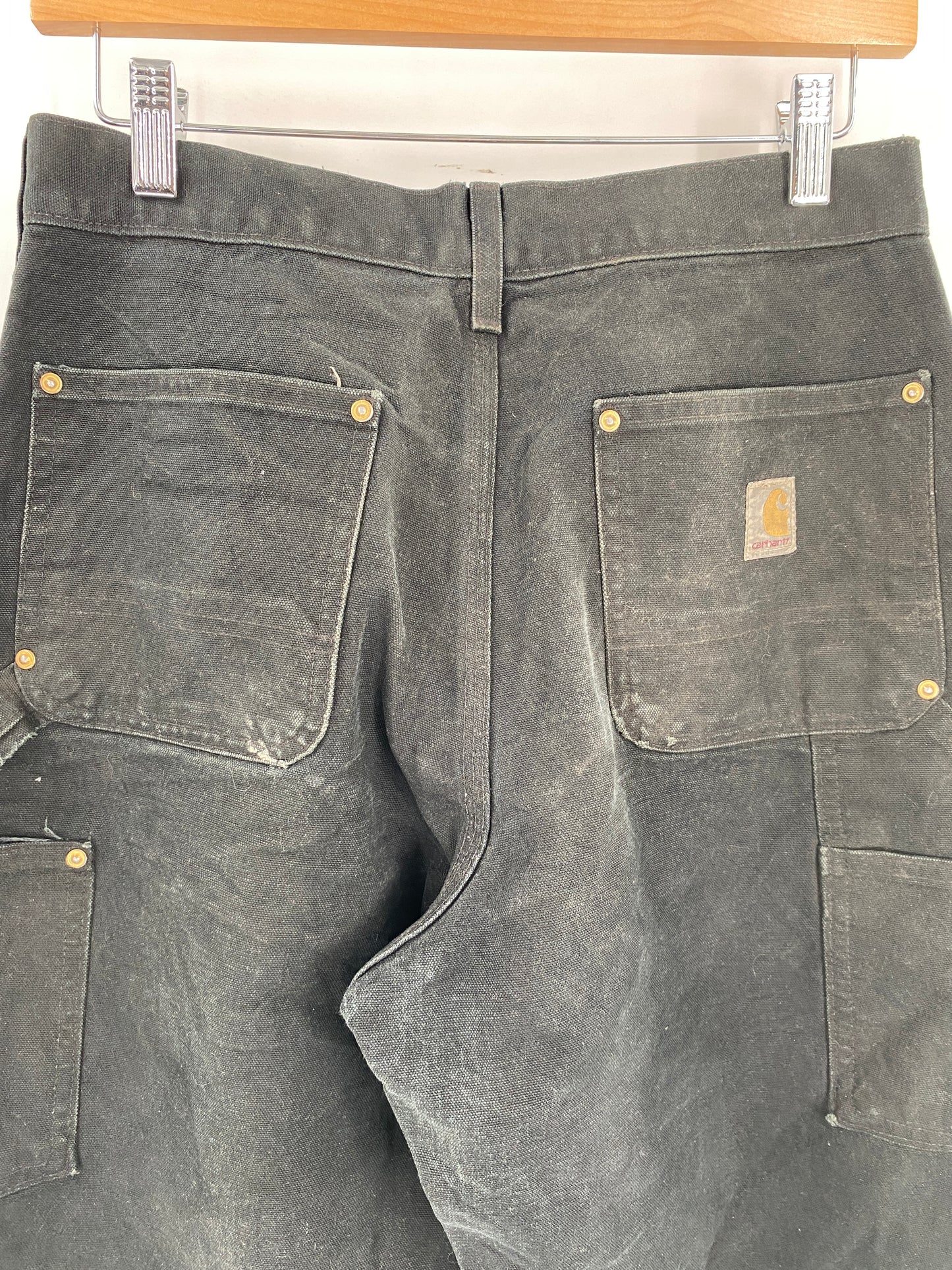 .Vintage CARHARTT Made in USA Size W28 x L30 Double Knee Duck Pants / F7497P