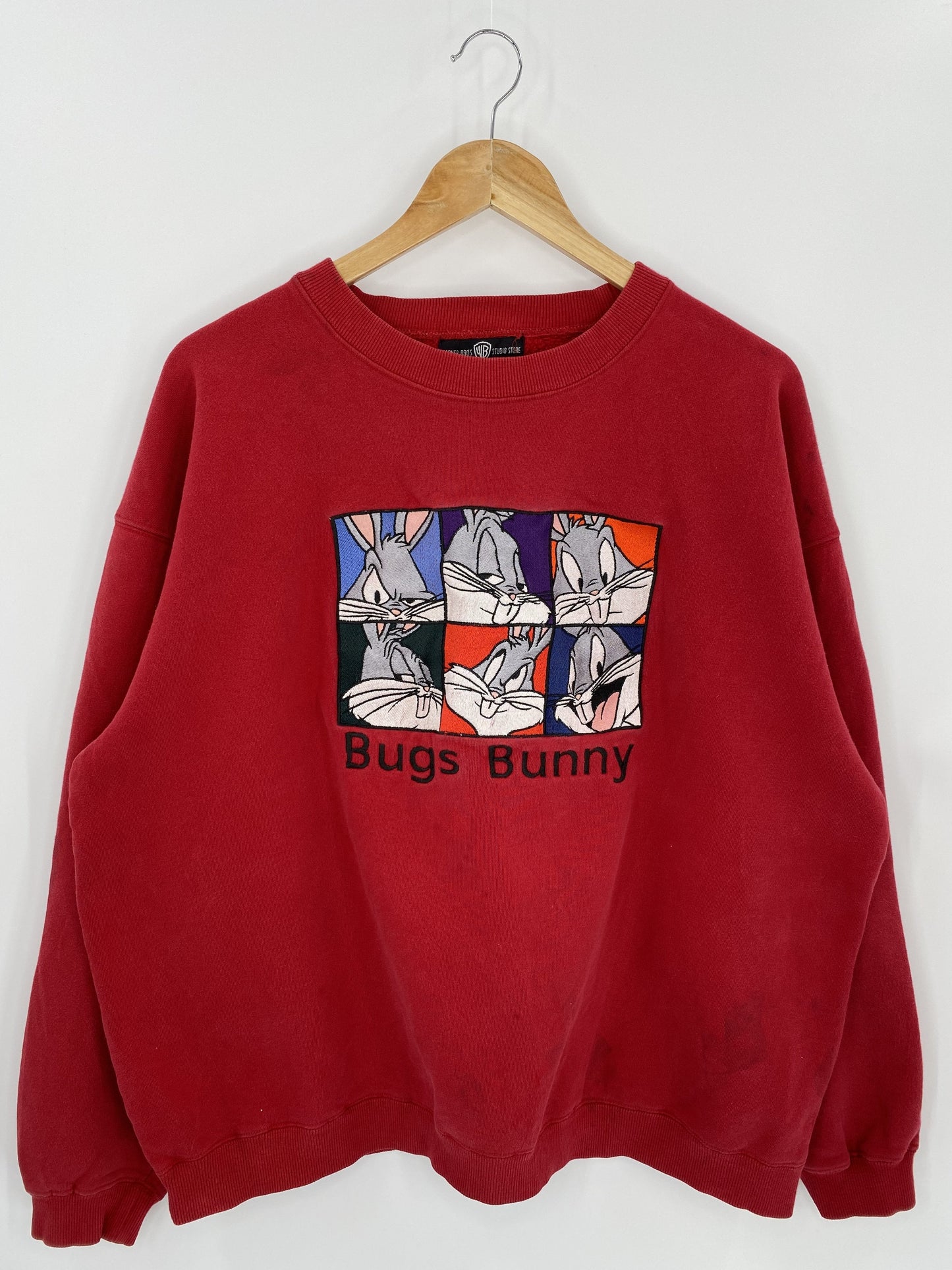00’ LOONEY TUNES BUGS BUNNY Size XL Vintage Sweat-shirt / F6792S